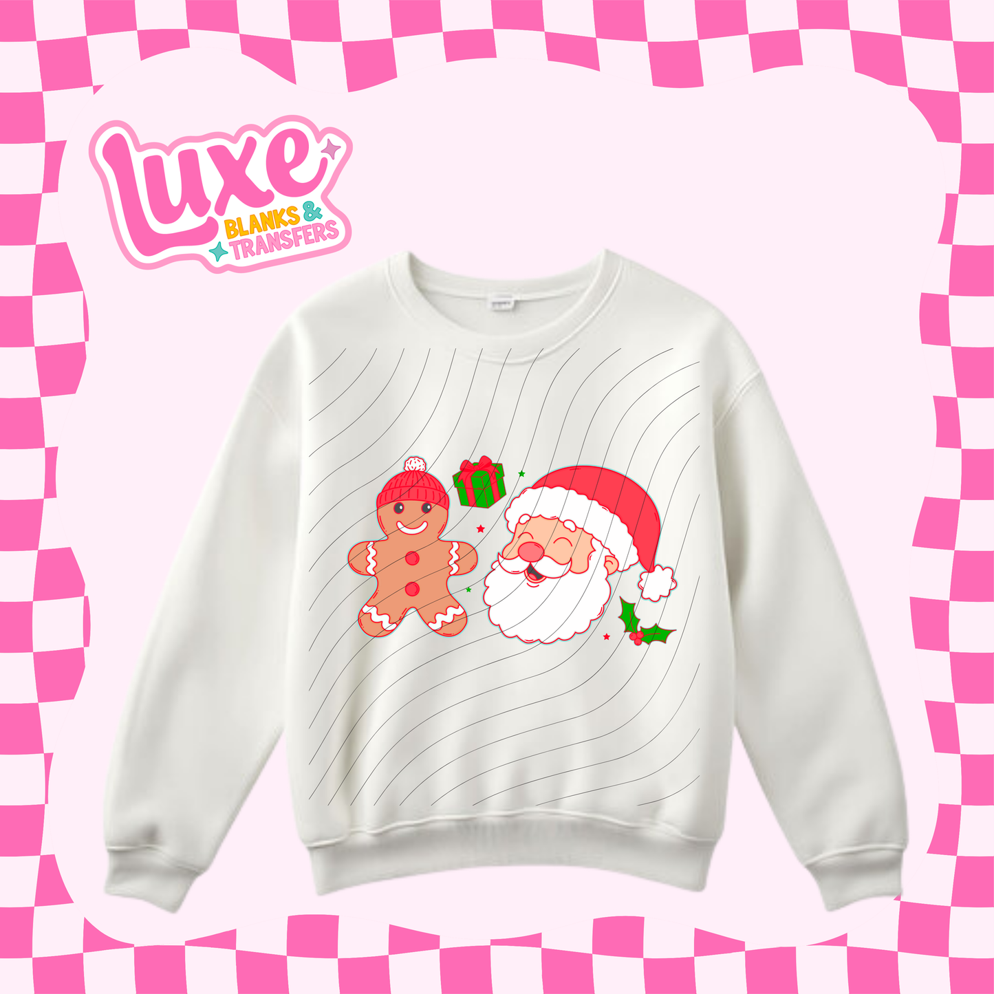 Cutesy Xmas Red | DTF Heat Transfer | #190