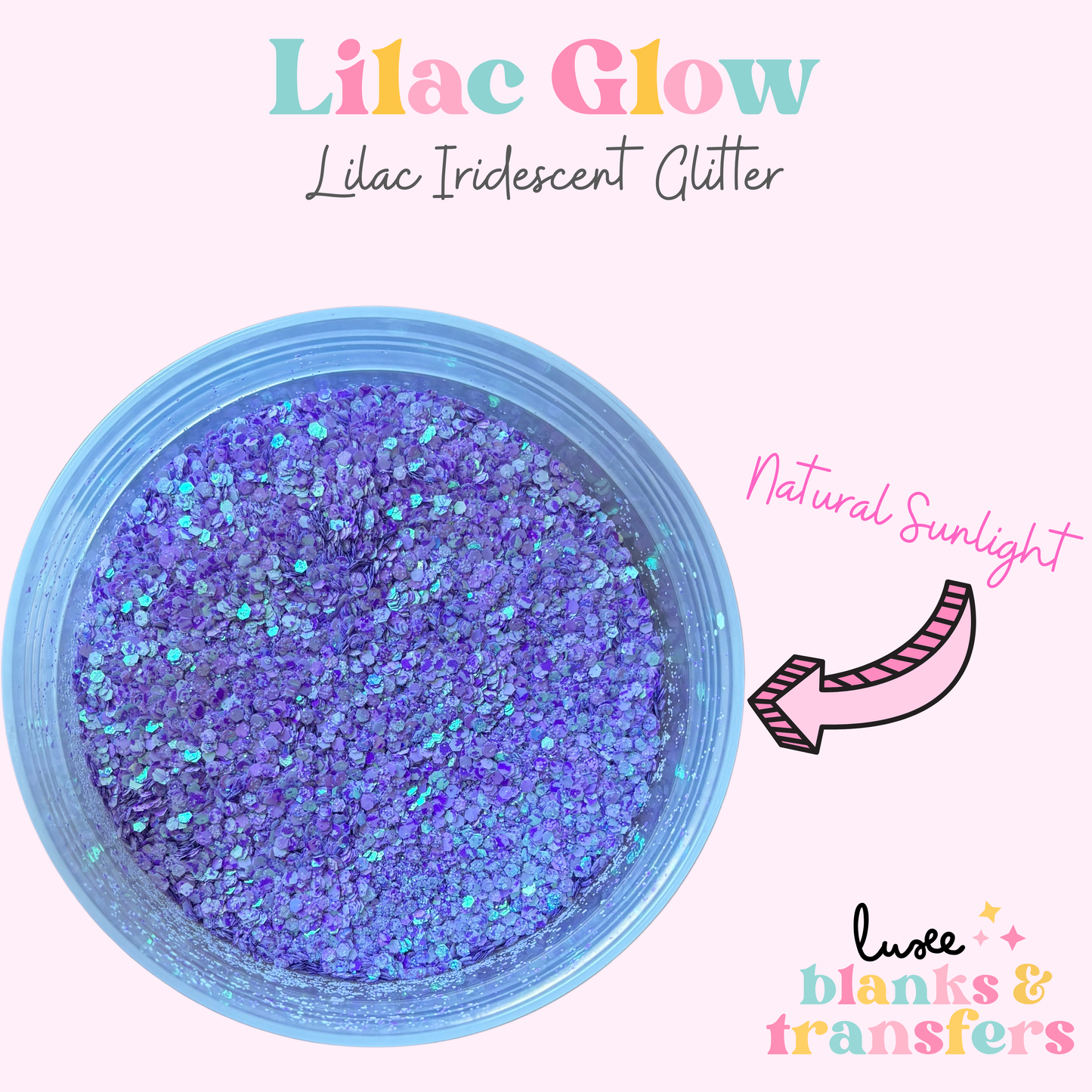 “Lilac Glow” Chunky Mix Glitter