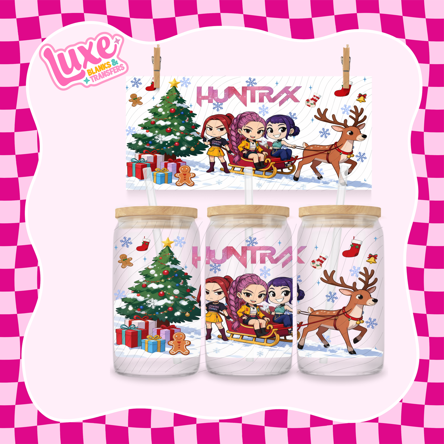 K-Pop Xmas | 16oz UV DTF Wrap | #1313
