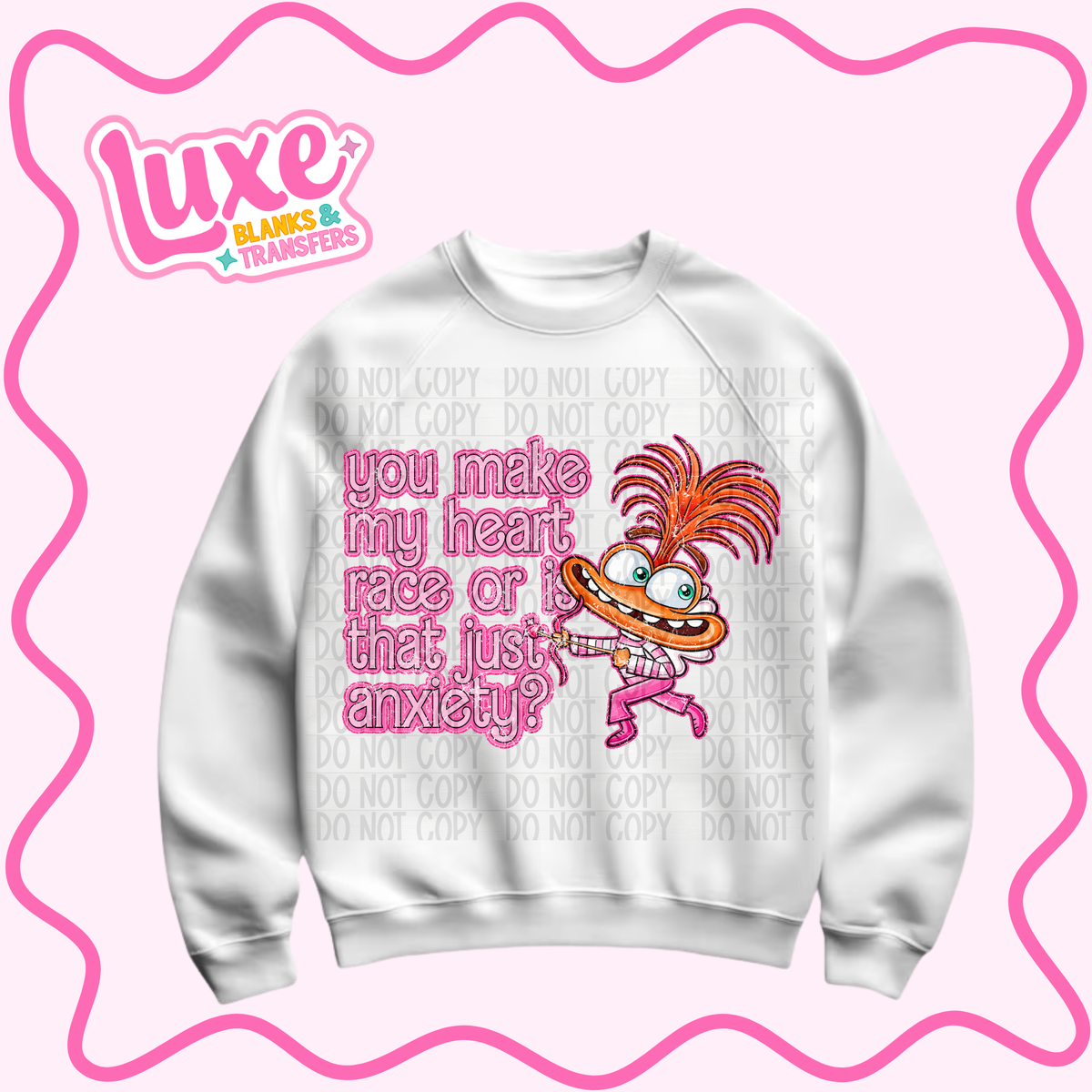 DTF Heat Transfer | Anxiety | #1467