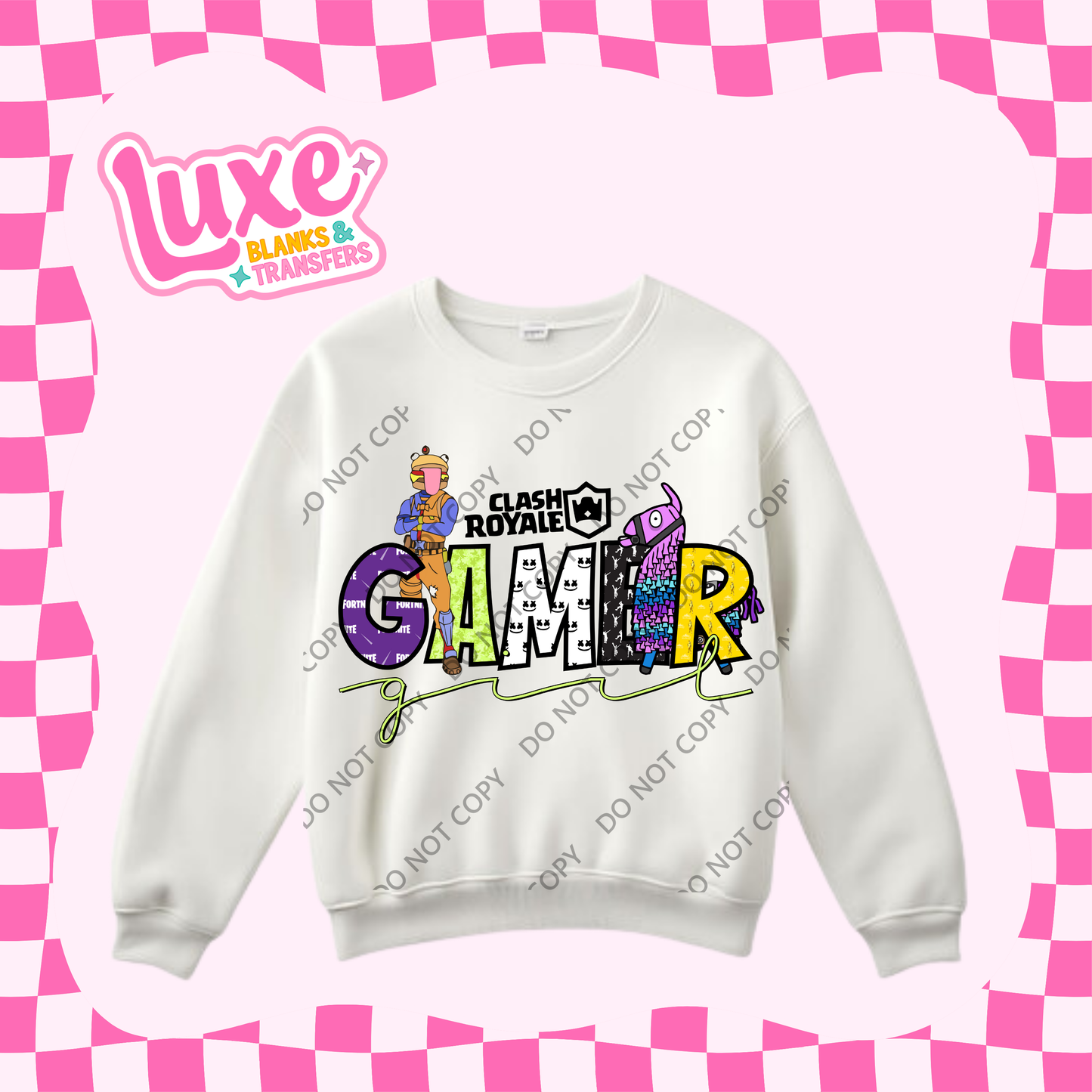 DTF Heat Transfer | Gamer Girl F/N | #458