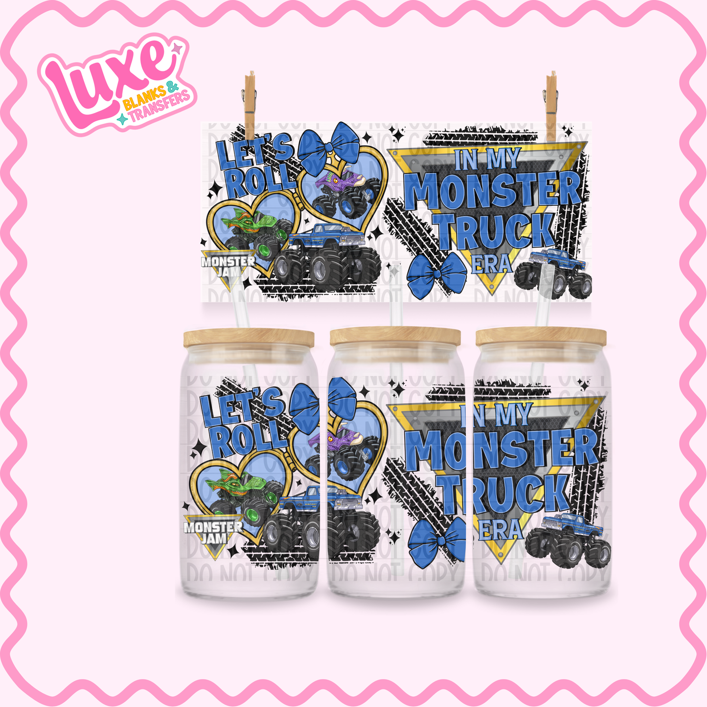 16oz UV DTF Wrap | Monster Truck Era | #3391