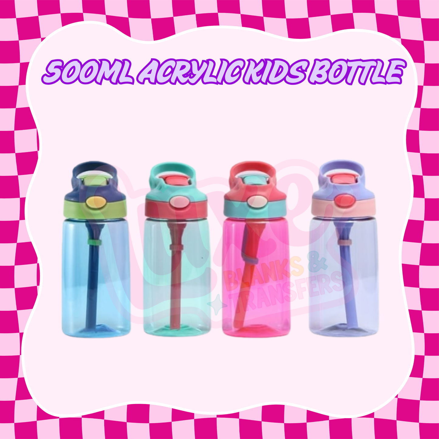 500ml Acrylic Kids Bottle
