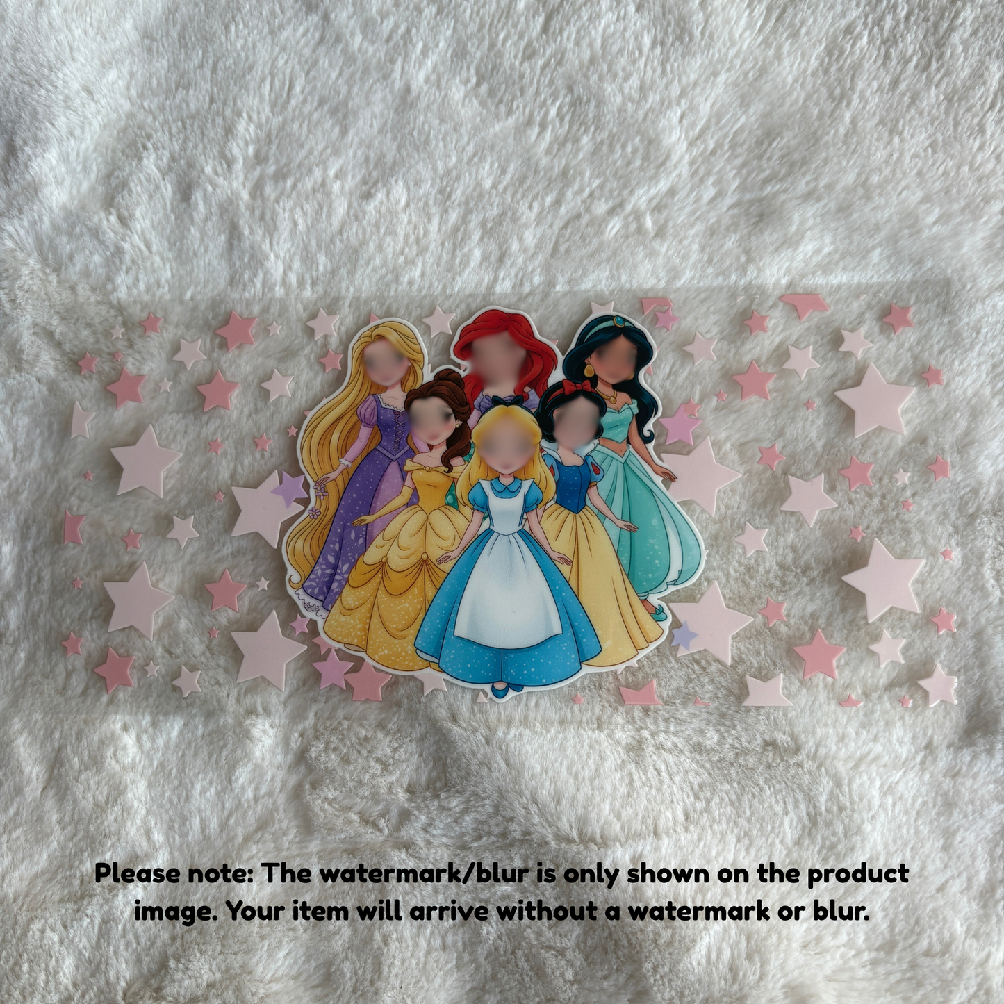 16oz UV DTF Wrap (Double Sided) | Ready To Ship | Princess Stars