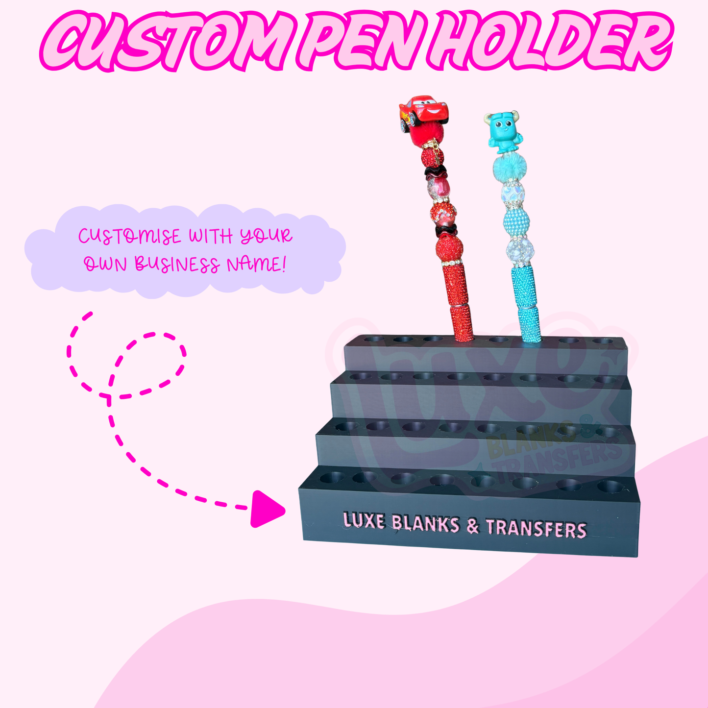 Custom Business Name Pen Stand