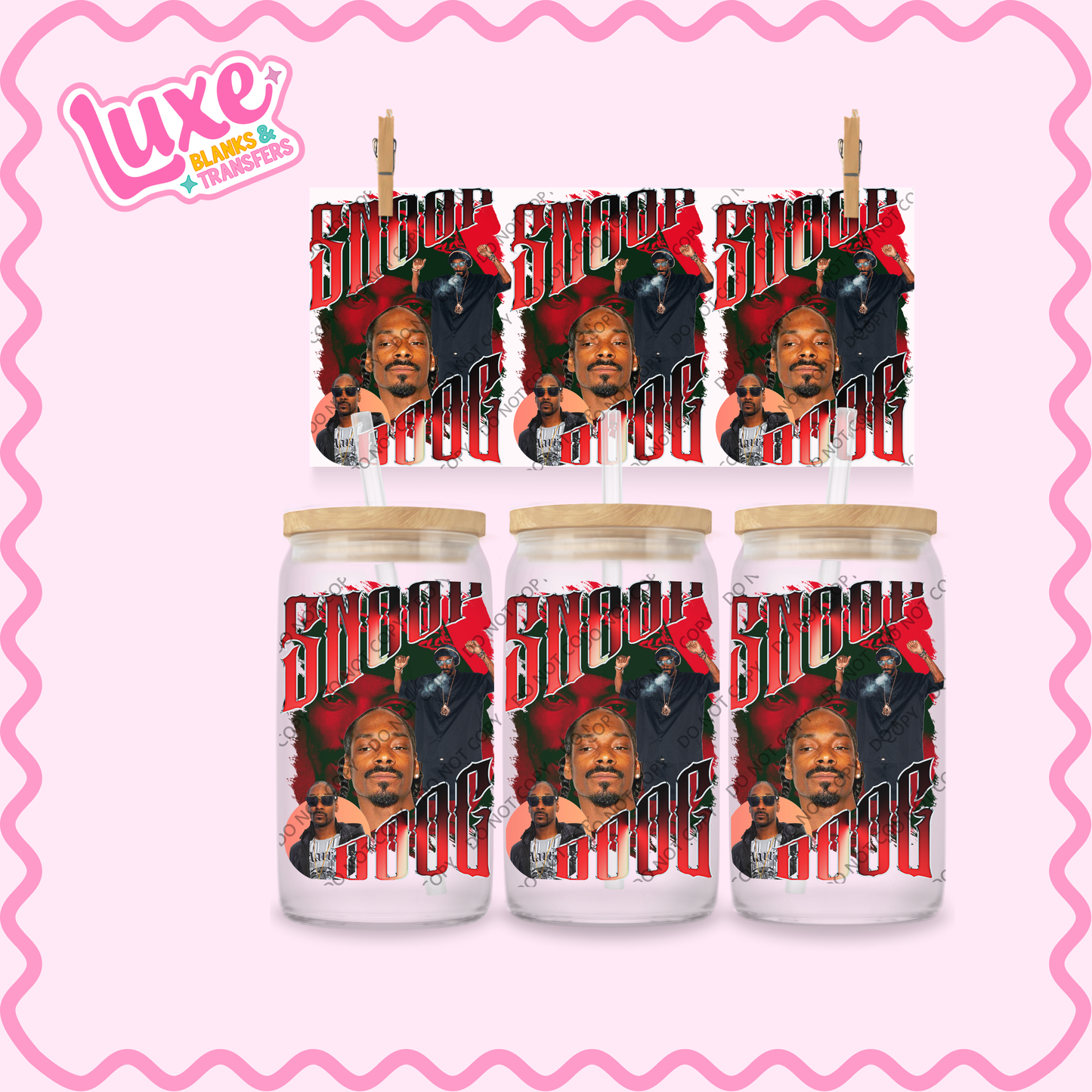 16oz UV DTF Wrap | Snoop Rap | #2104