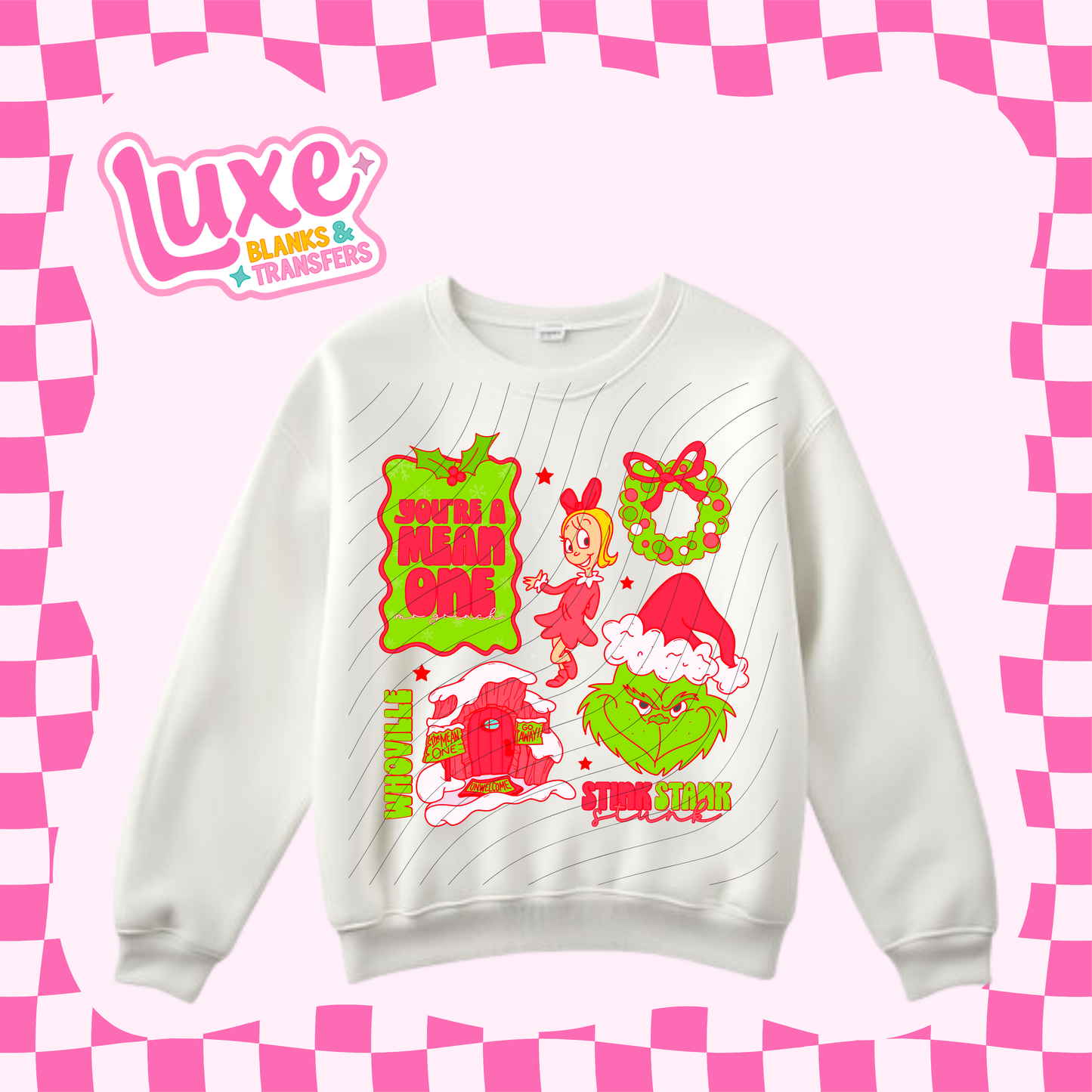 You're A Mean One Red | DTF Heat Transfer | #194