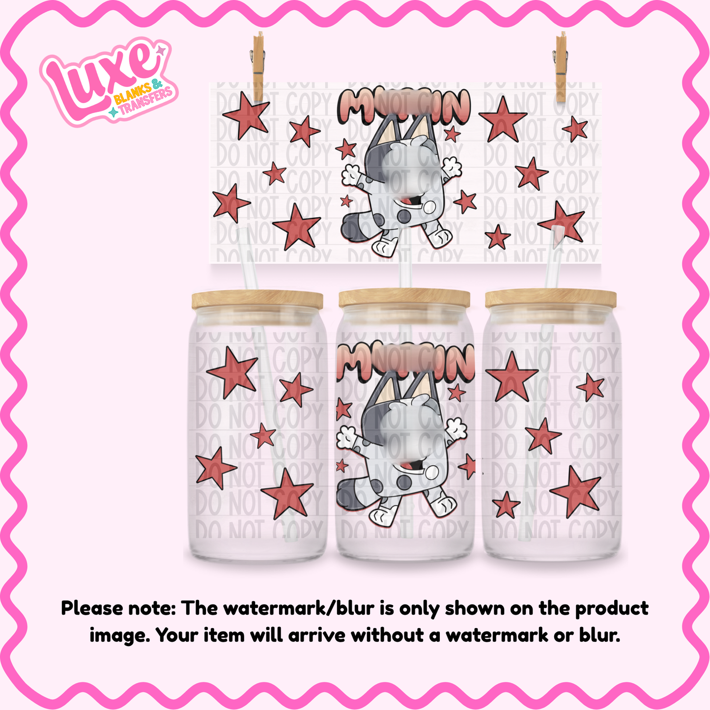 16oz UV DTF Wrap | Muff1n Dog | #N139