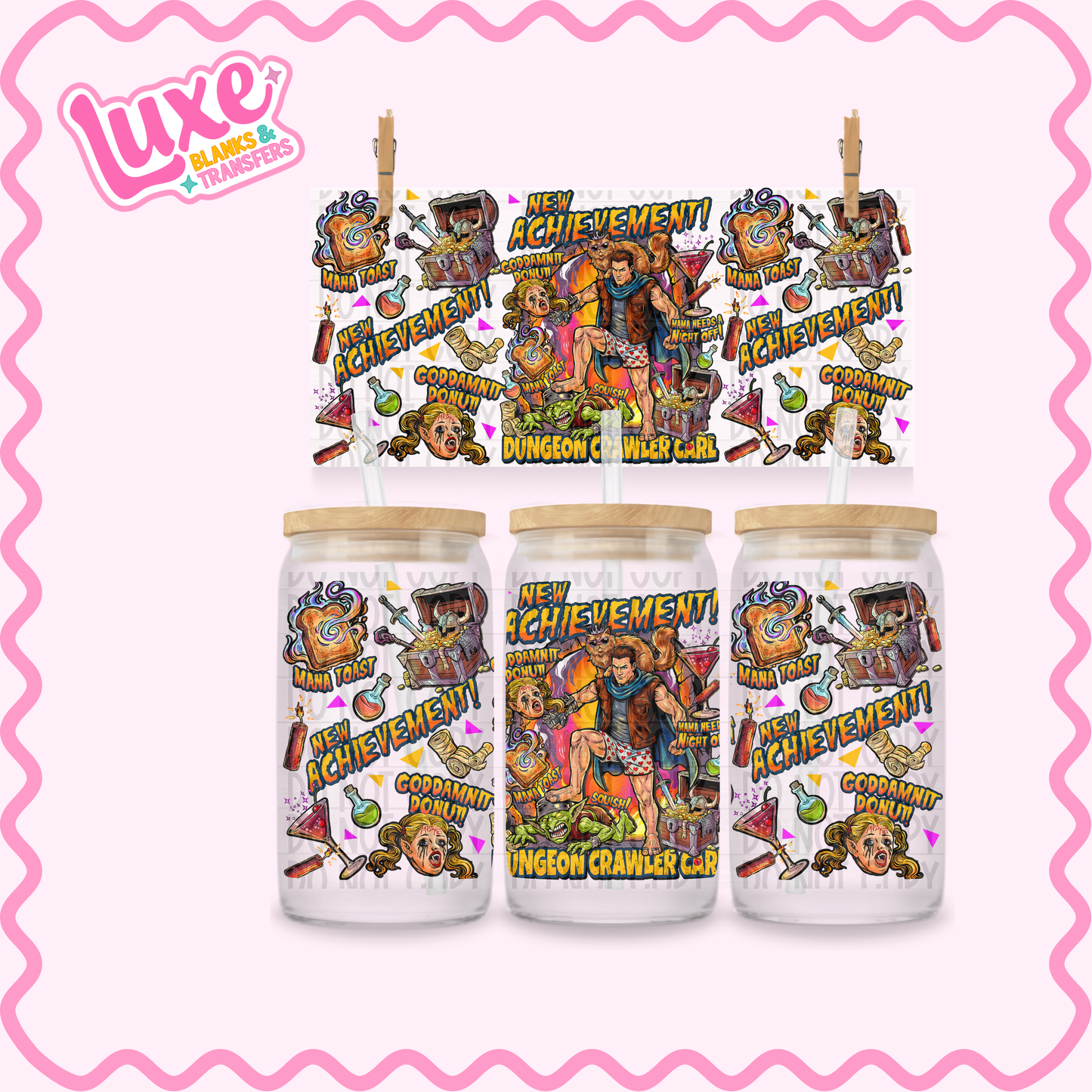 16oz UV DTF Wrap | Dungeon Crawler Series | #2598