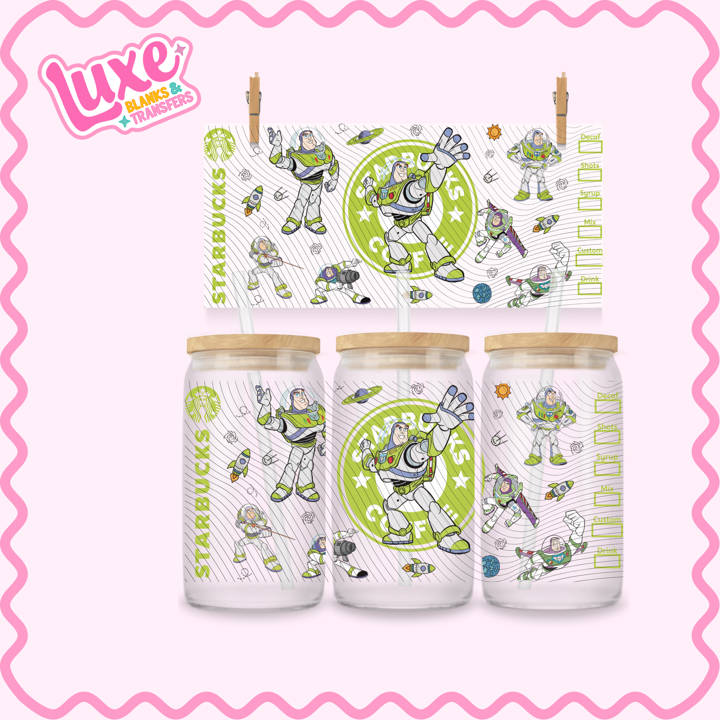 16oz UV DTF Wrap | Buzz Character | #3085