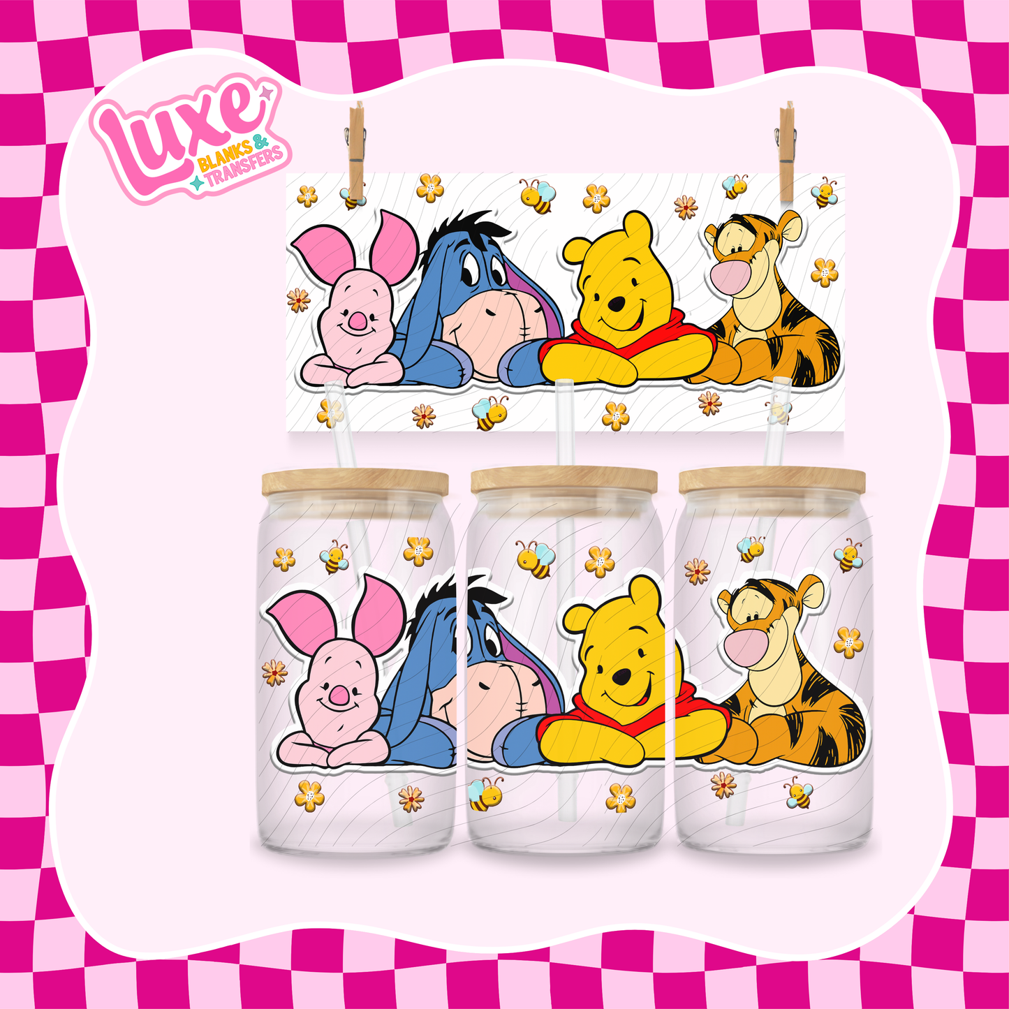 Win & Friends | 16oz UV DTF Wrap | #1327