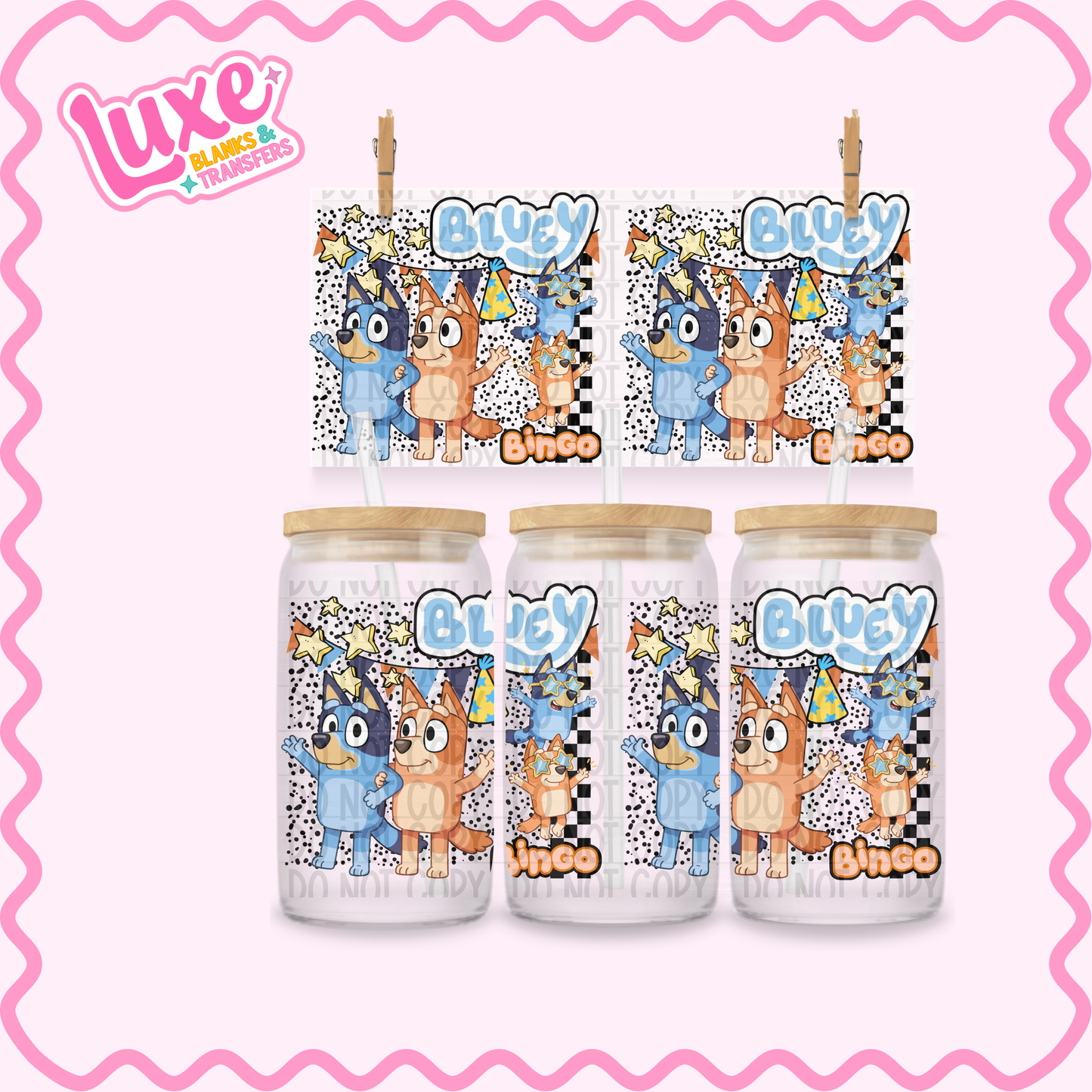 16oz UV DTF Wrap | Blu3-y | #3576