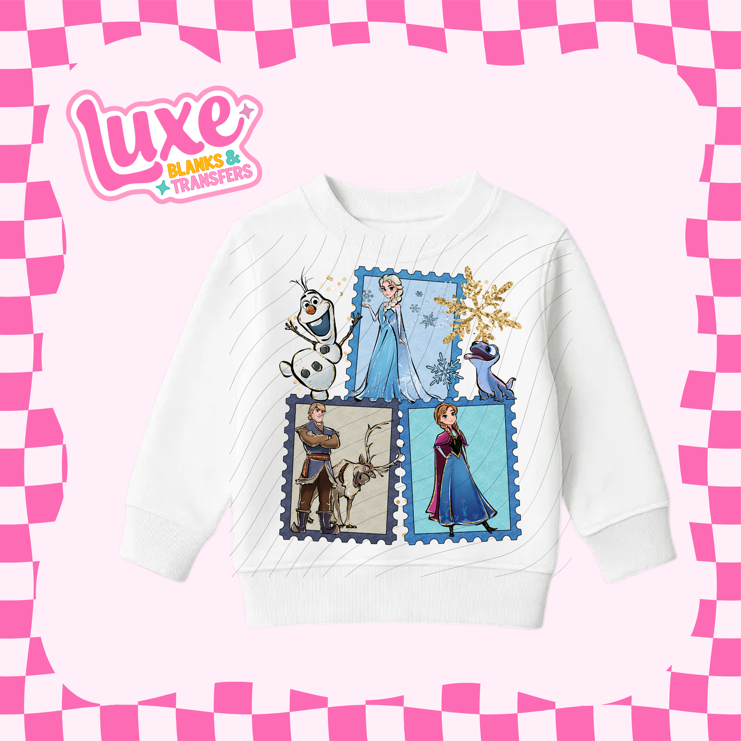 Ice Princess Stamps | Kids DTF Heat Transfer | #24