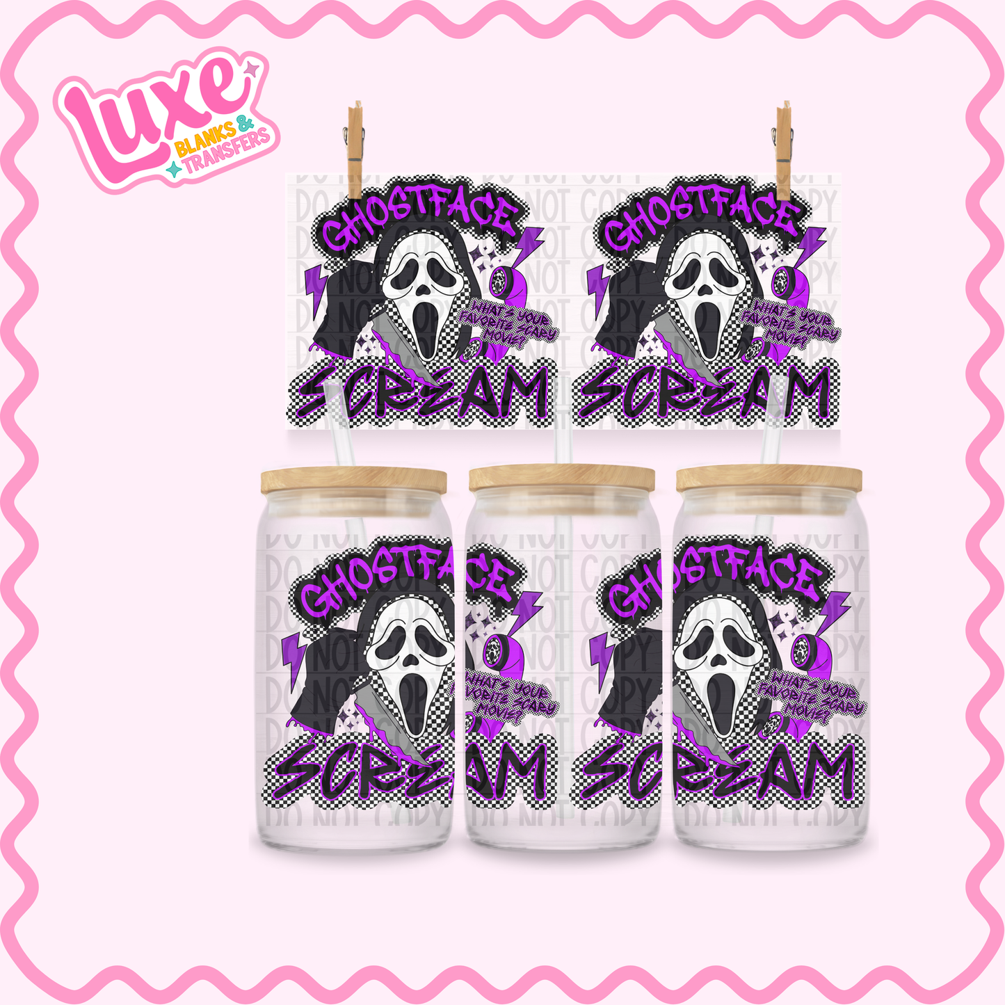 16oz UV DTF Wrap | Ghosty Purple | #3578