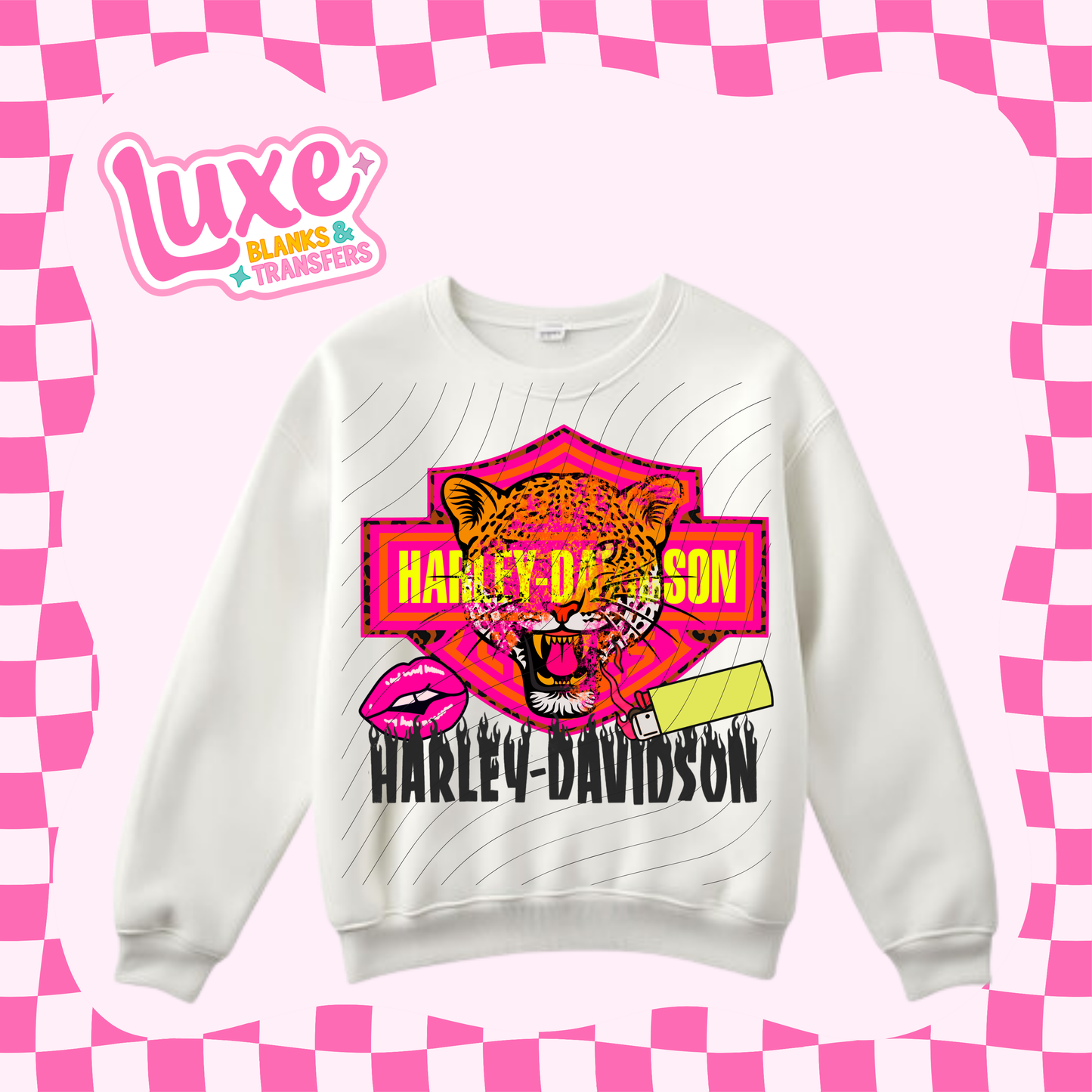 HD Pink Tiger | DTF Heat Transfer | #209