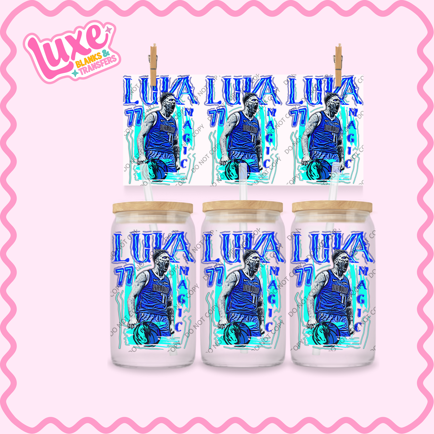 16oz UV DTF Wrap | Luka Magic Basketball Player NBA | #2121