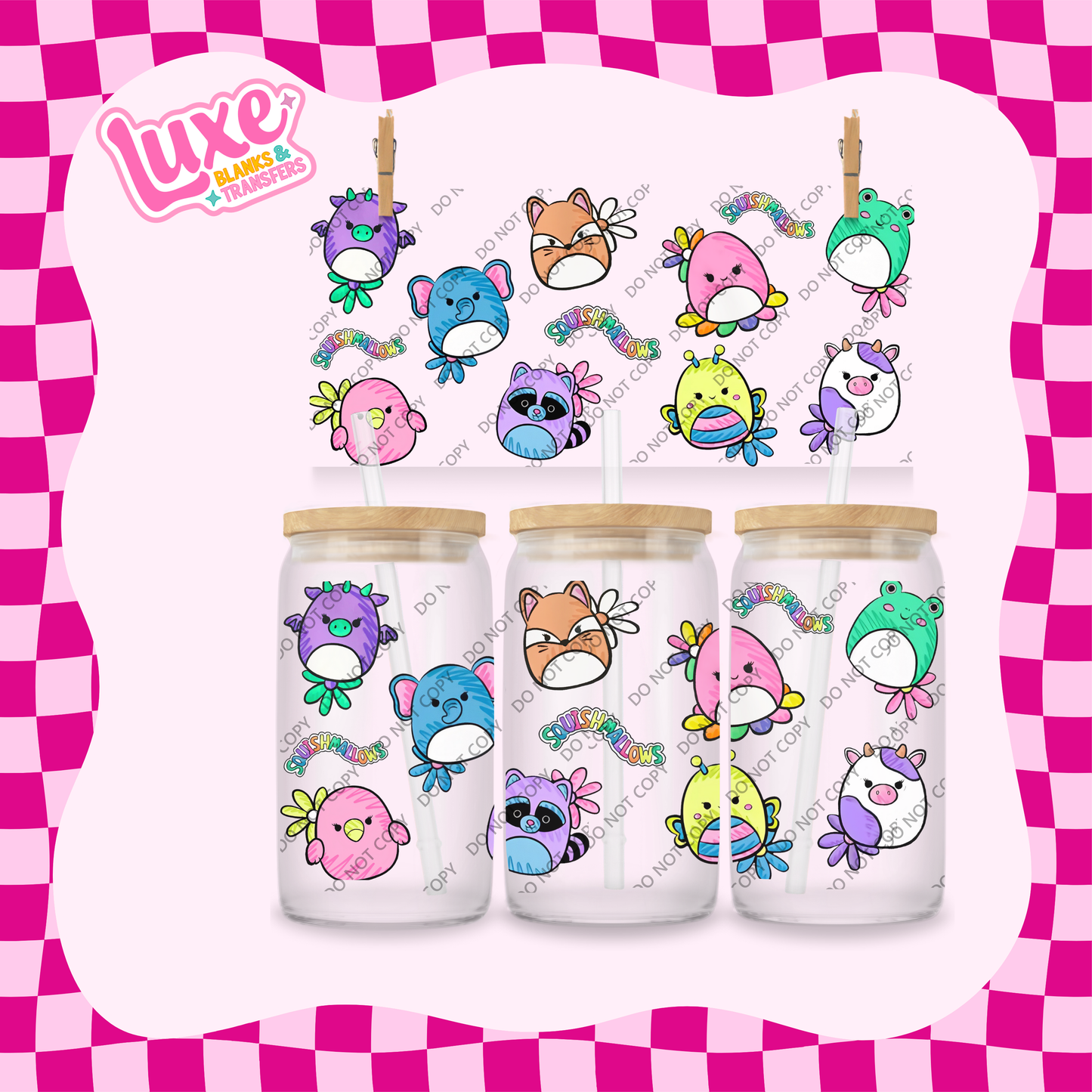 16oz UV DTF Wrap | Squish Toys | #1829