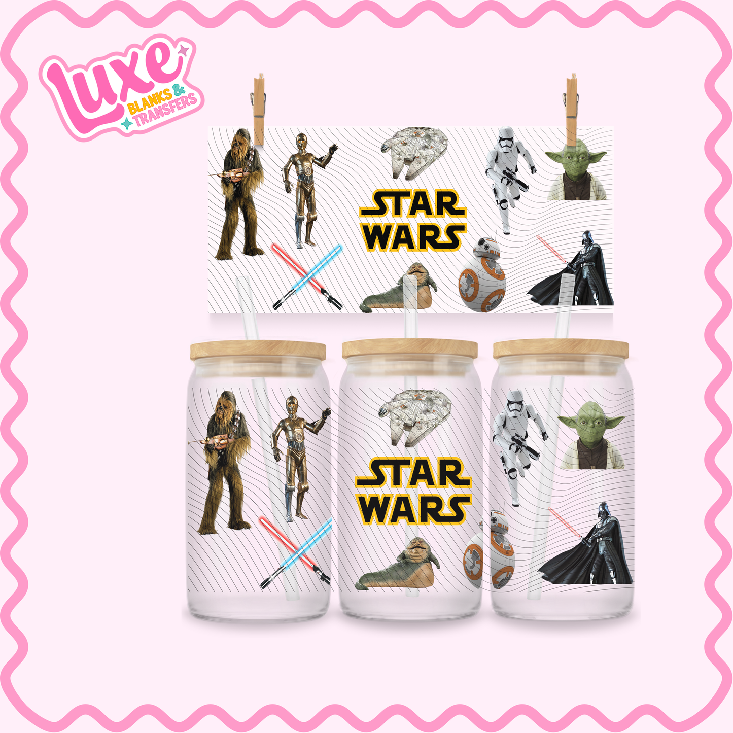 16oz UV DTF Wrap | Star Battle | #3105