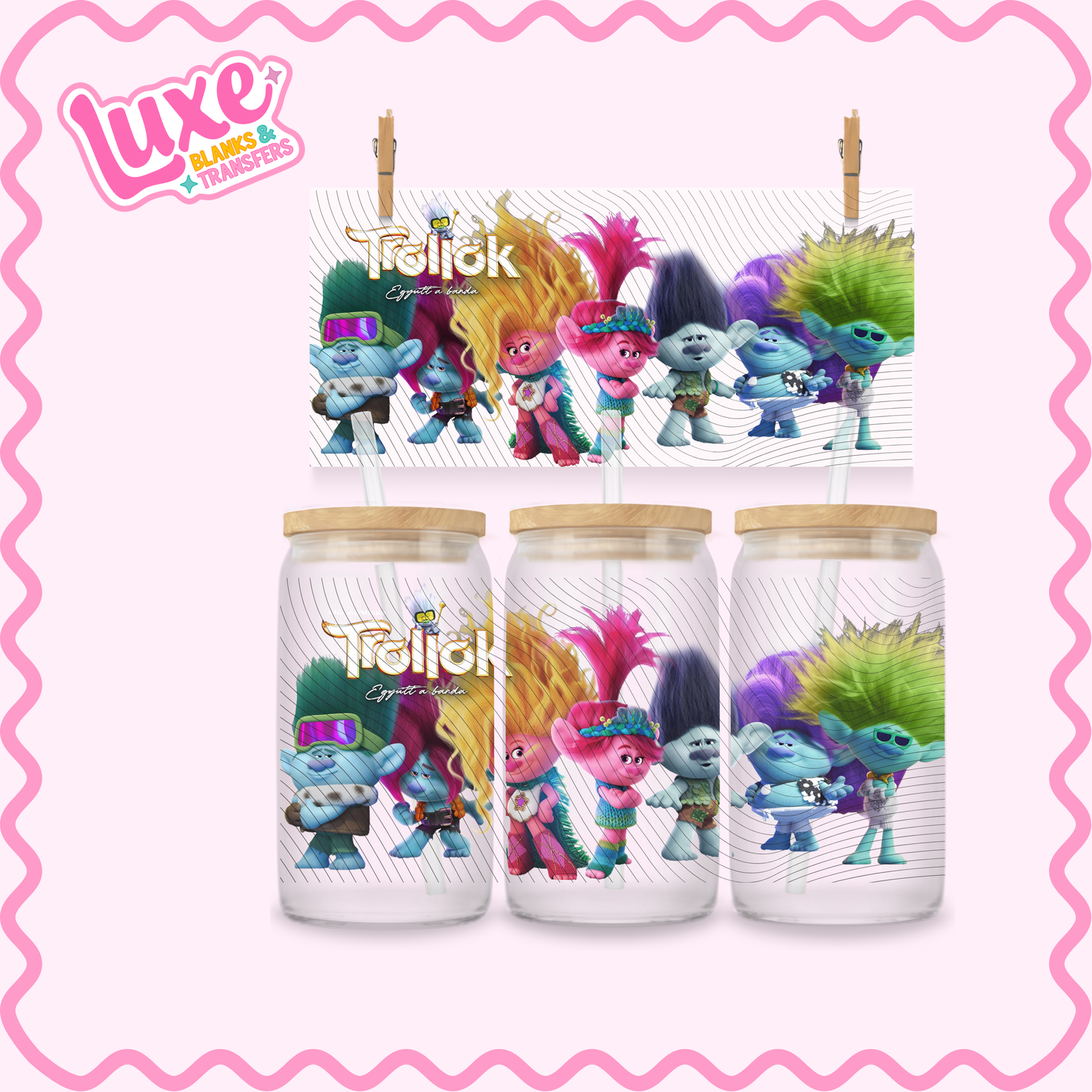 16oz UV DTF Wrap | Troll | #3106