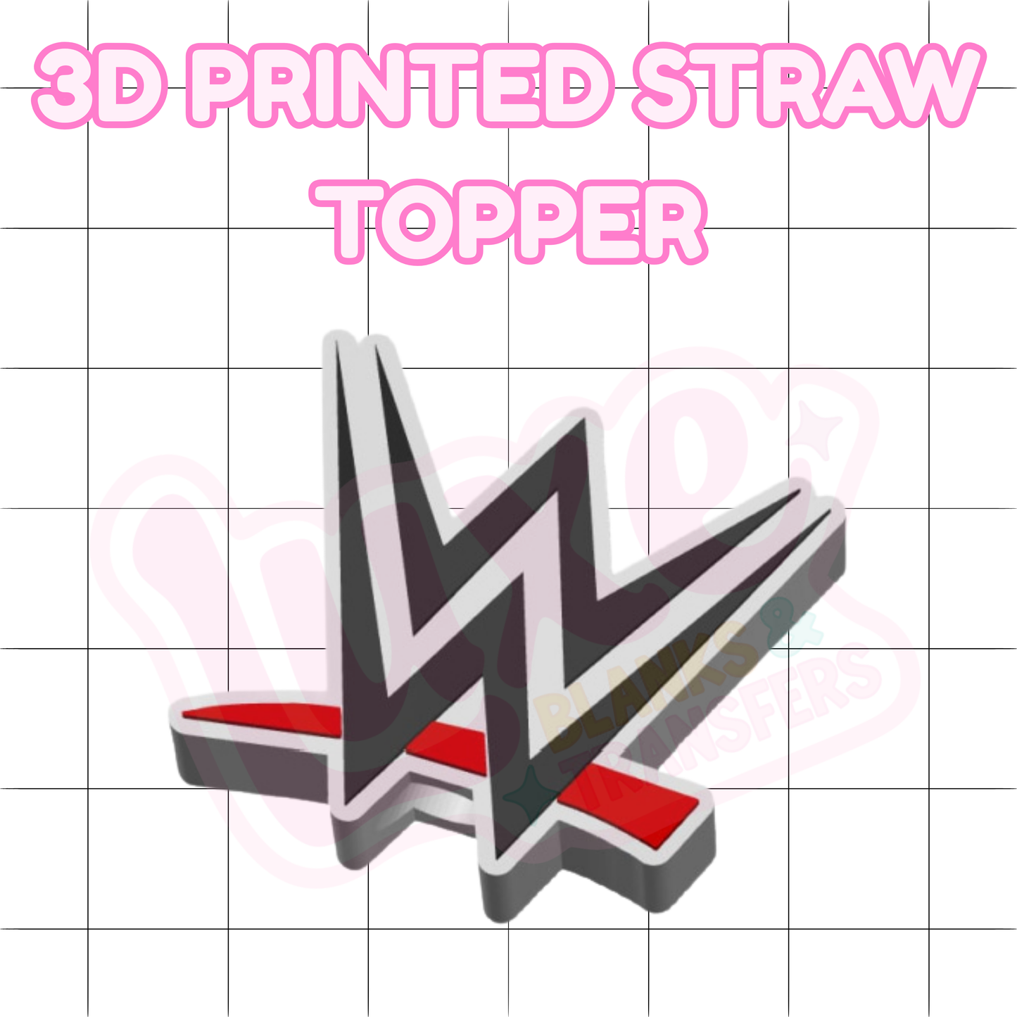 3D Printed Straw Topper | Wrestling
