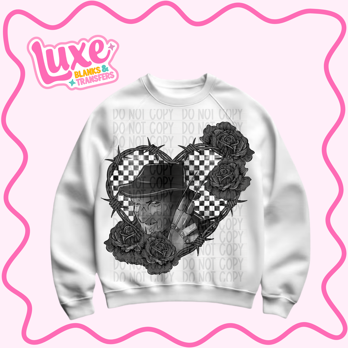 DTF Heat Transfer | B&W Freddie | #1498