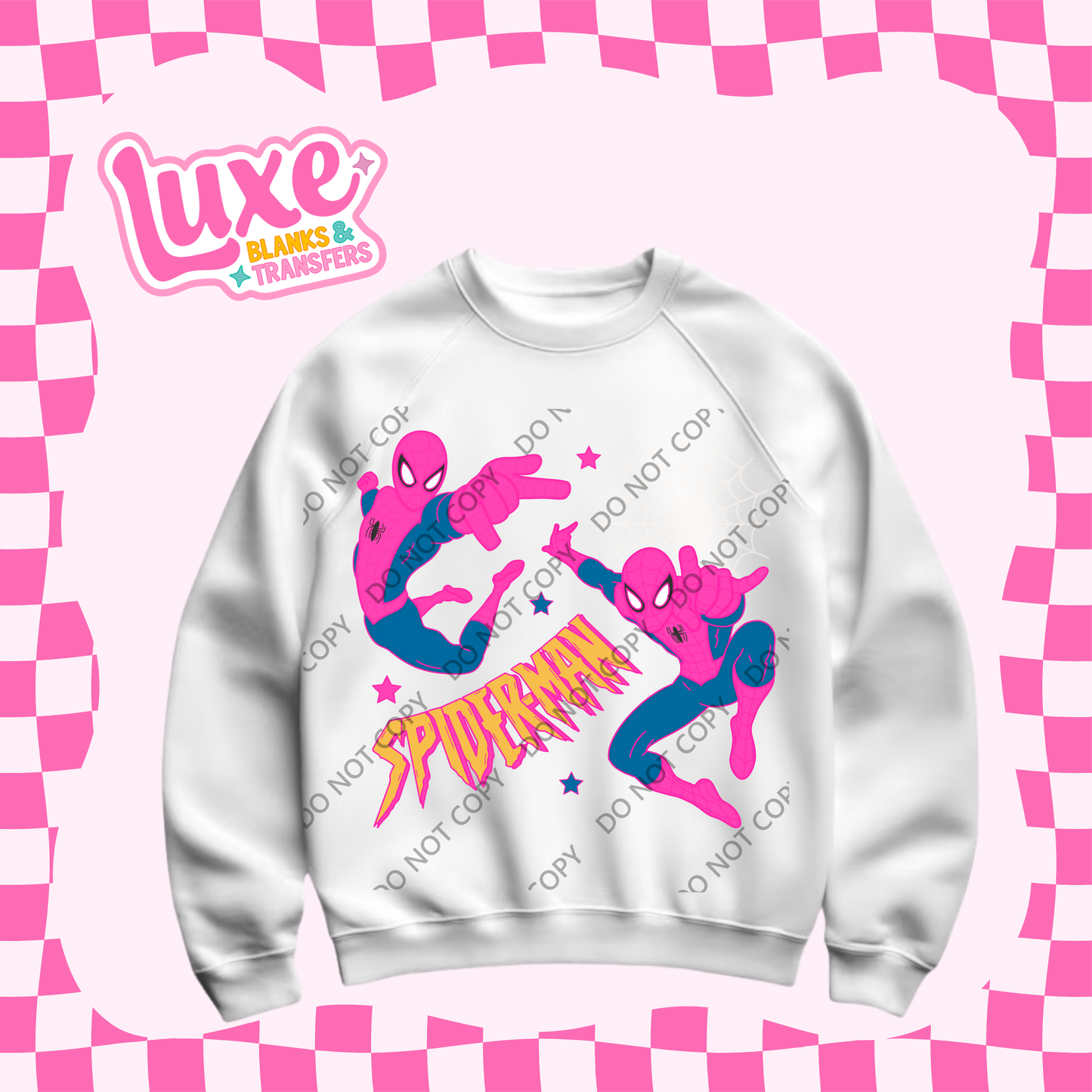 DTF Heat Transfer | Spidey Pink | #491