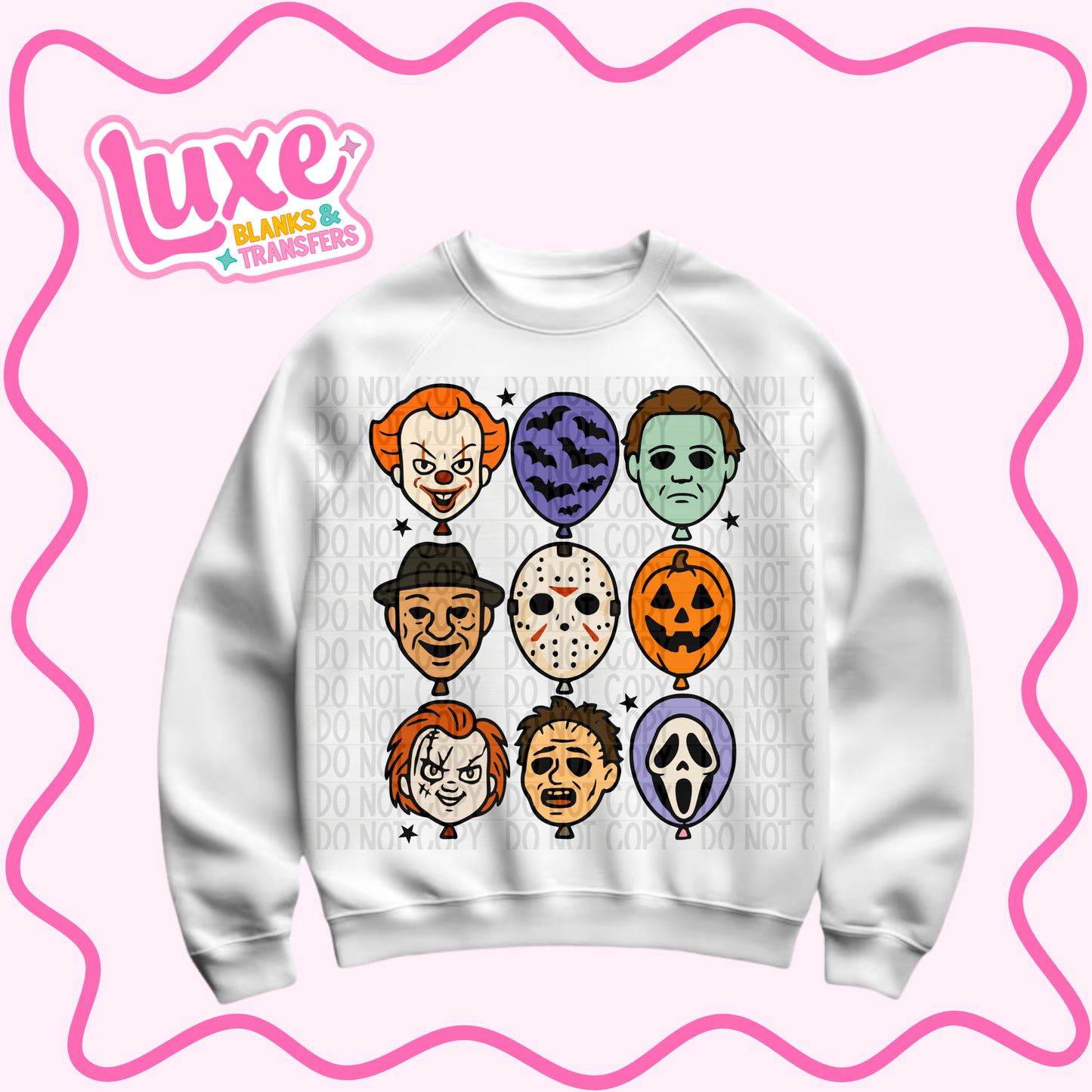 DTF Heat Transfer | Spooky Characters | #962