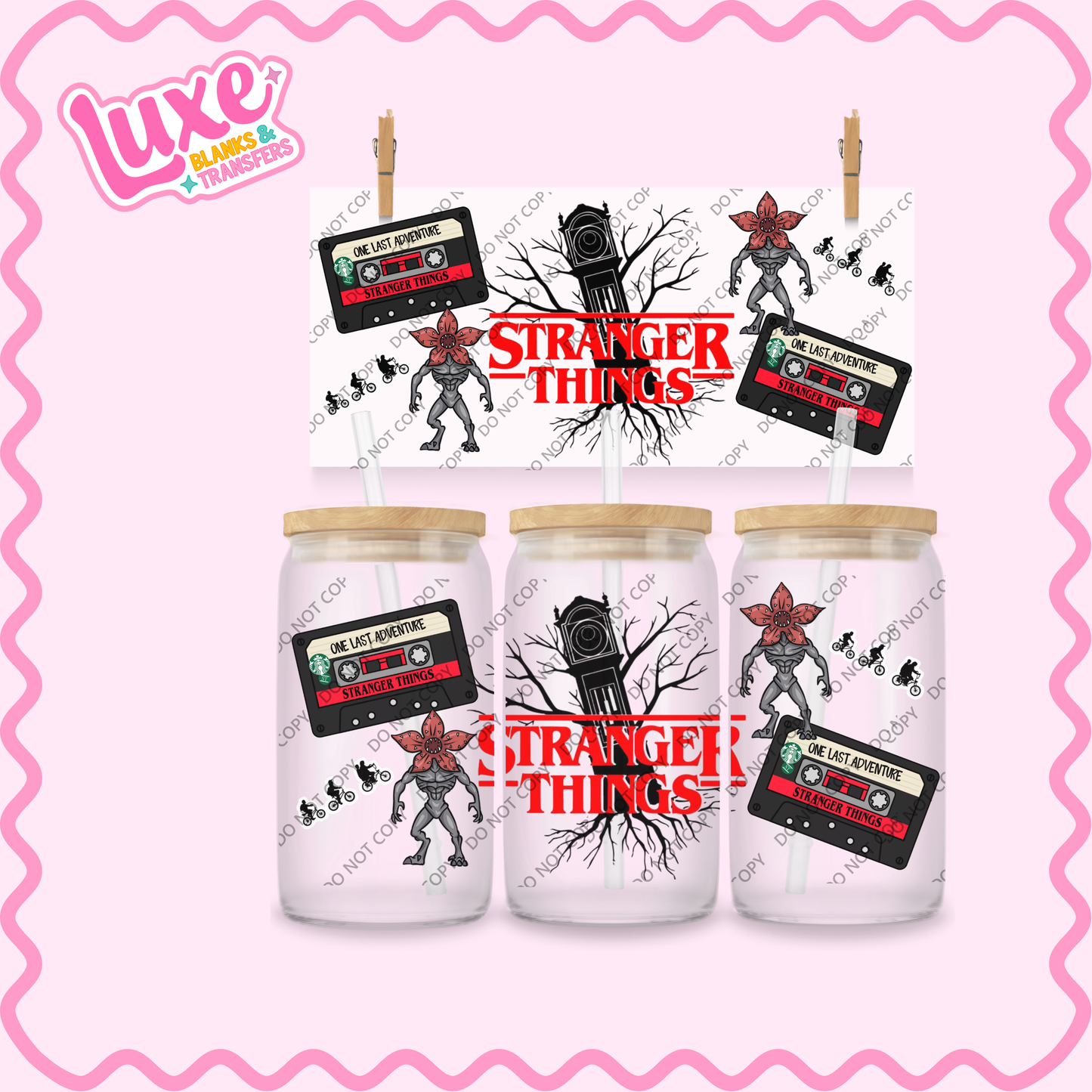 16oz UV DTF Wrap | Stranger Show | #2318