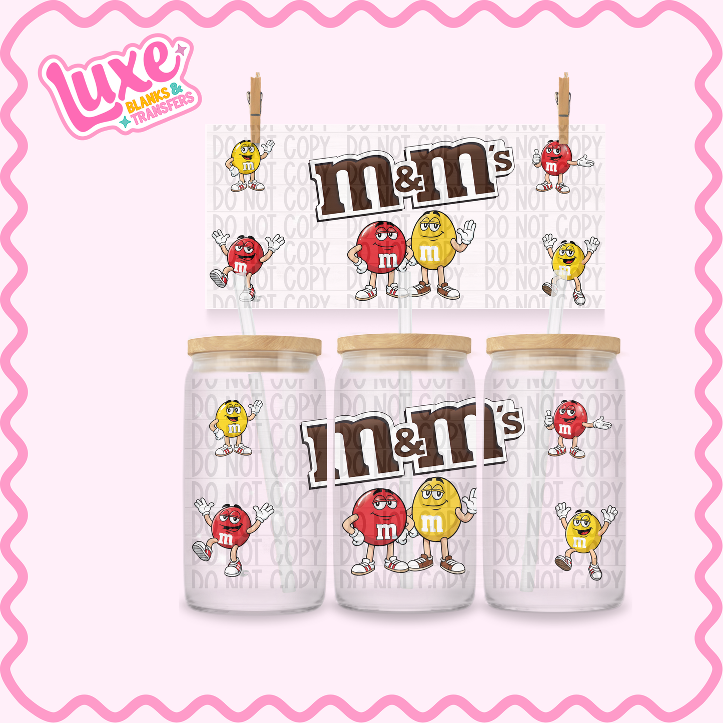 16oz UV DTF Wrap | M&M's | #2628