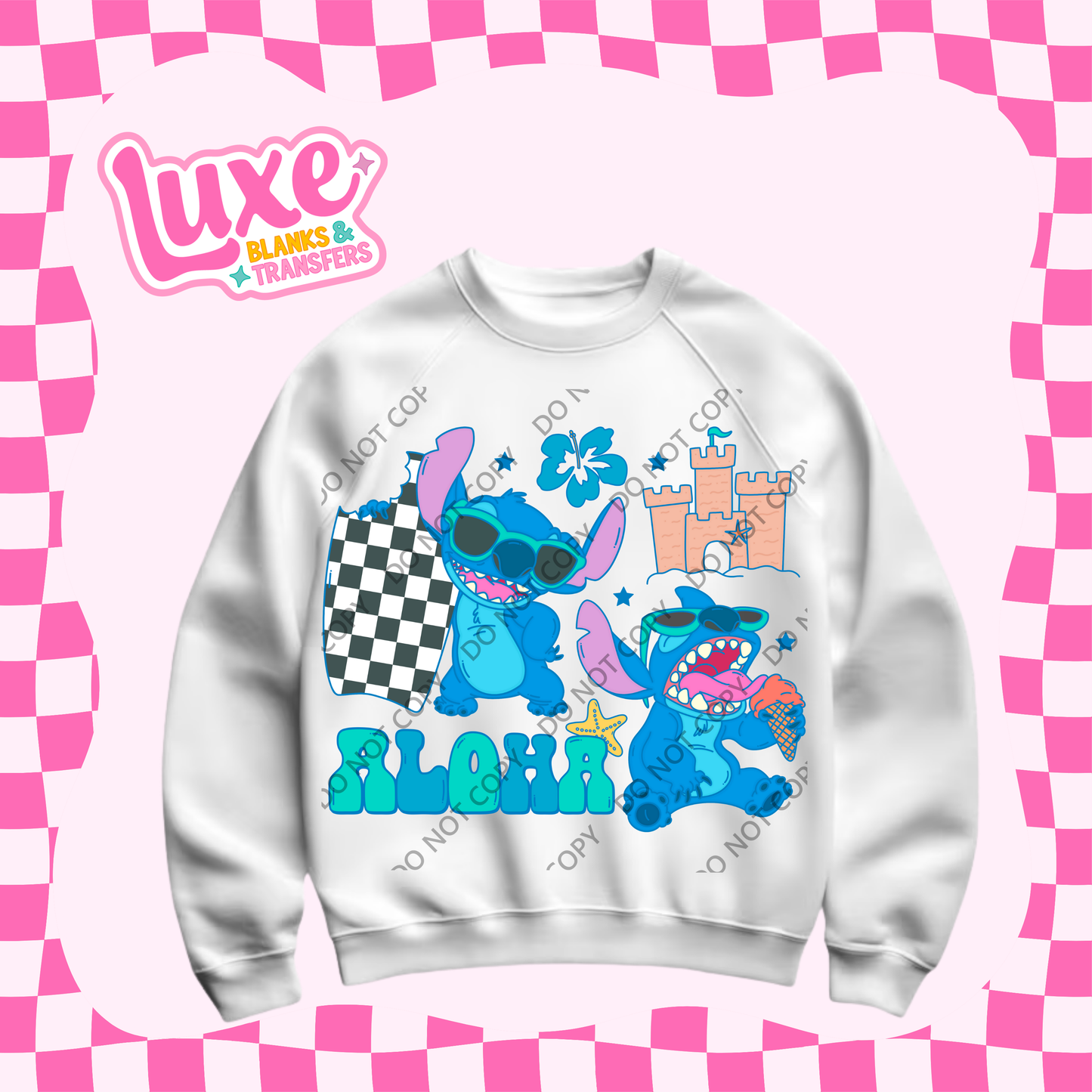 DTF Heat Transfer | Aloha Blue | #494