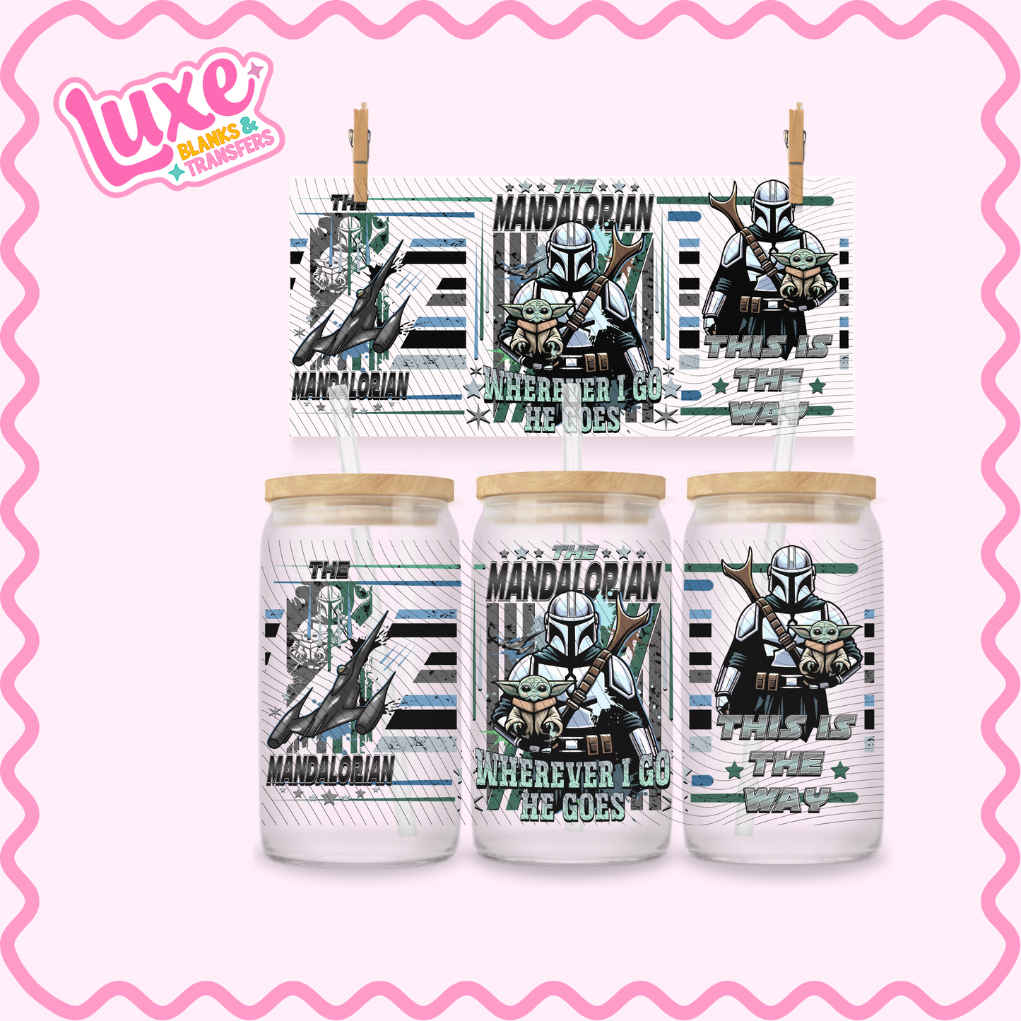 16oz UV DTF Wrap | Star Battle | #3115