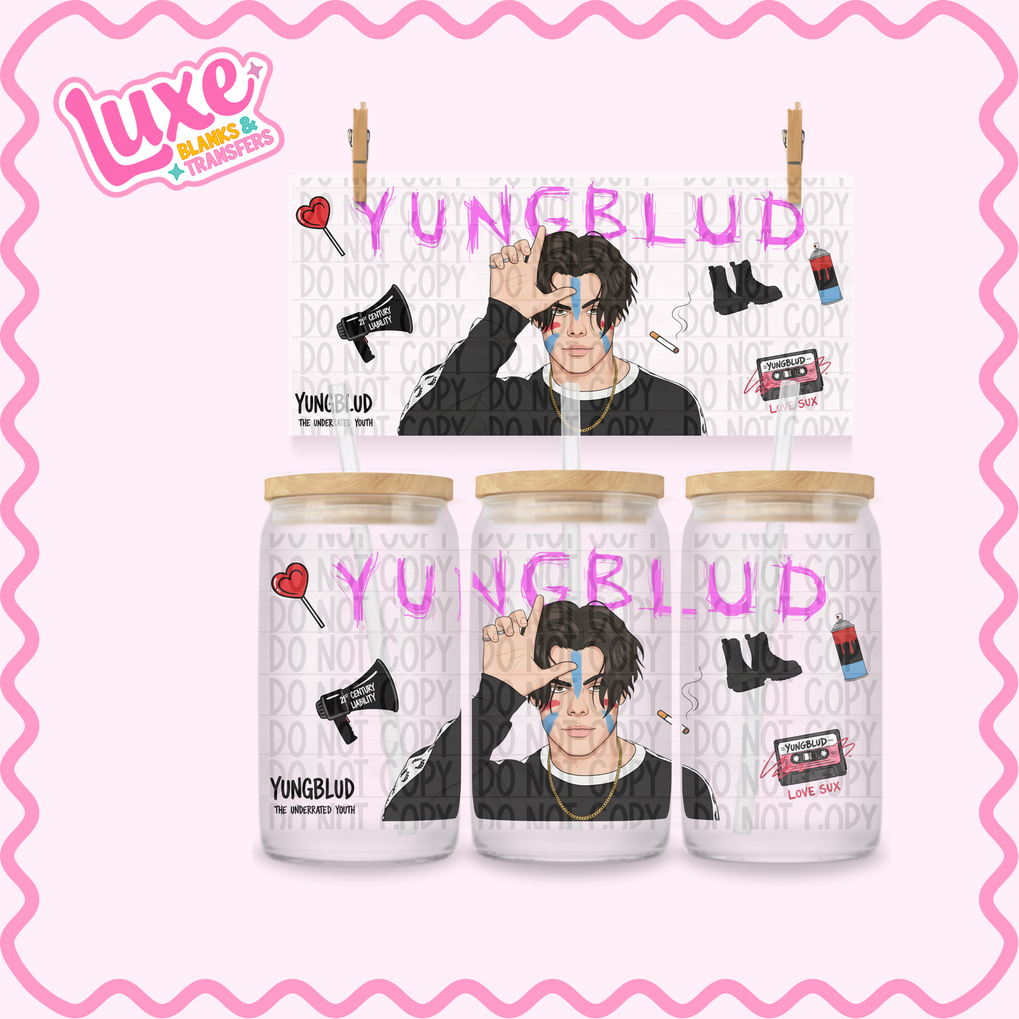 16oz UV DTF Wrap | Yungblud | #2630