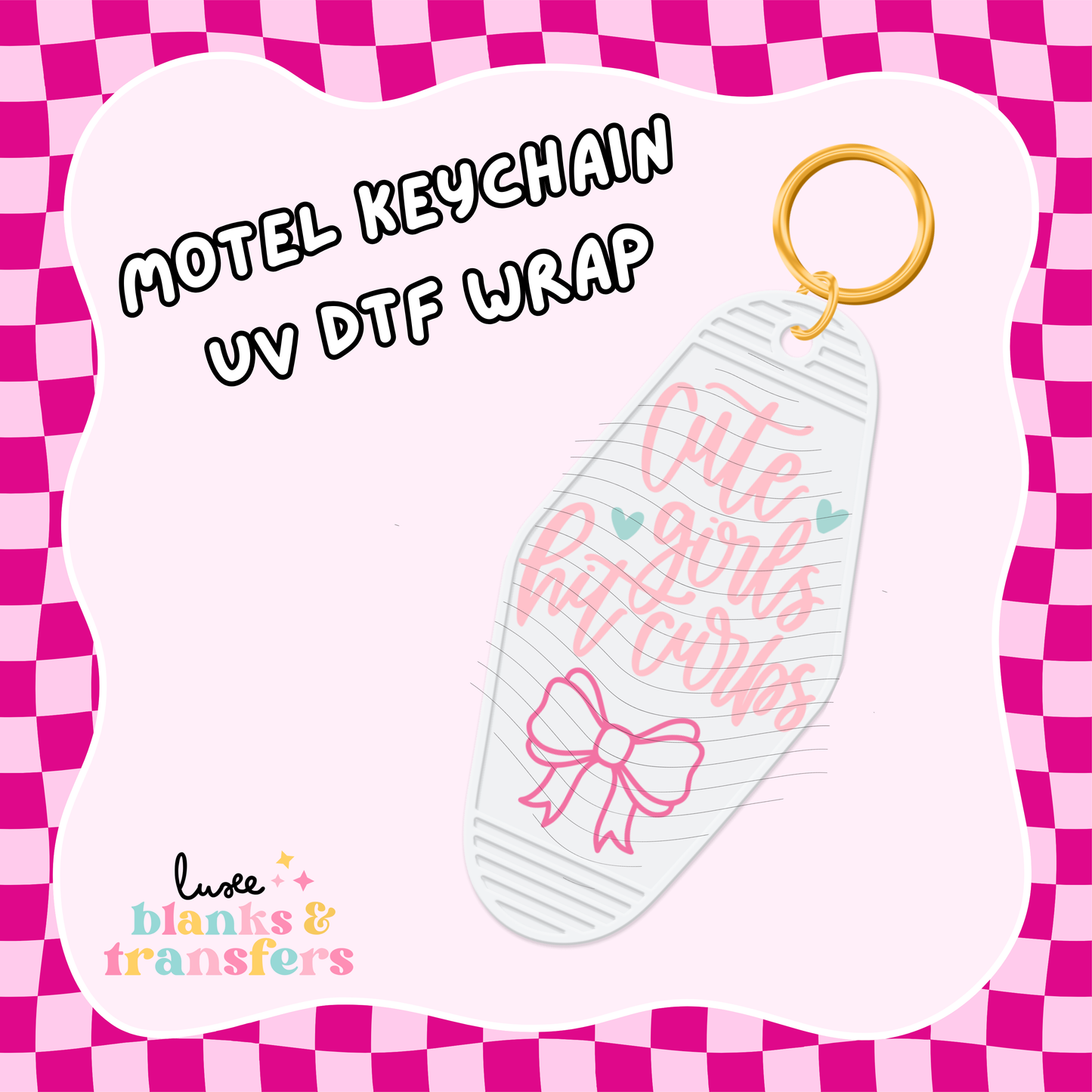 Motel Keychain UV DTF Wrap (#C23)