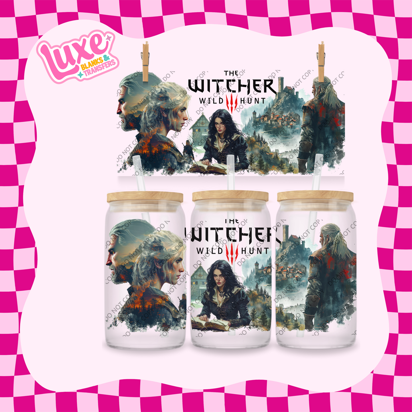16oz UV DTF Wrap | Witcher TV Show | #1843