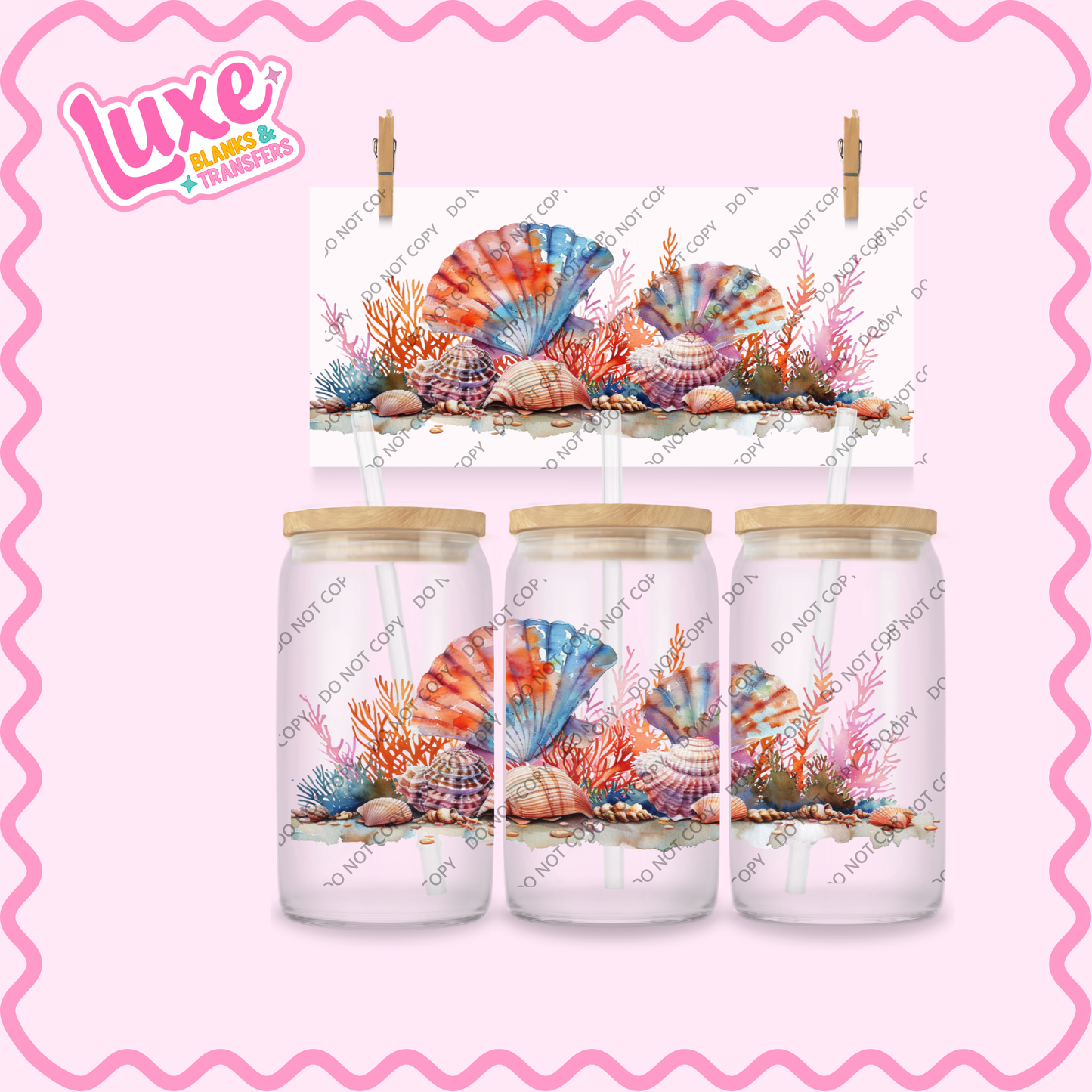 16oz UV DTF Wrap | Ocean | #2327