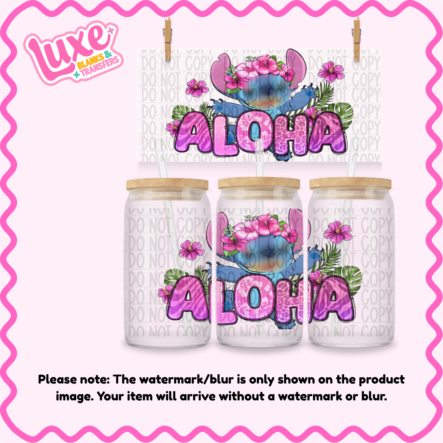 16oz UV DTF Wrap | Aloha | #3866