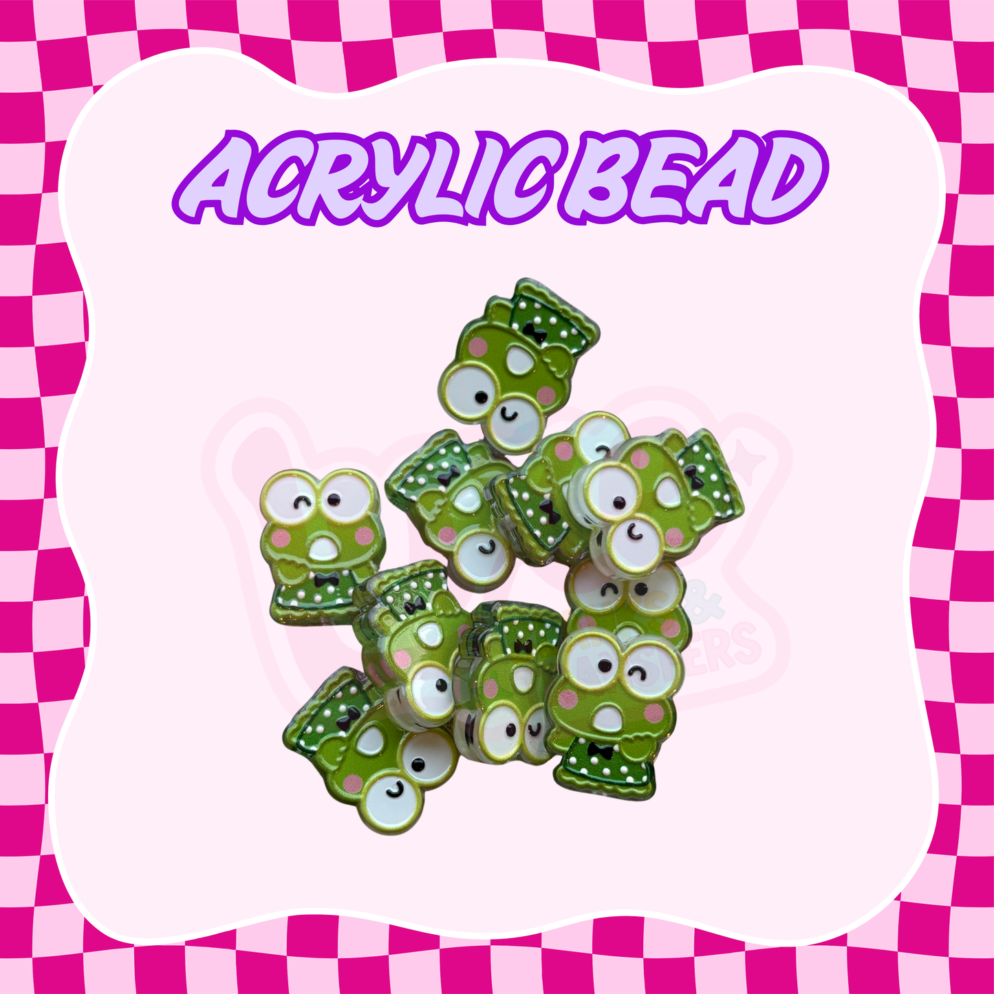 Flatback Acrylic Bead | Kerop/pi