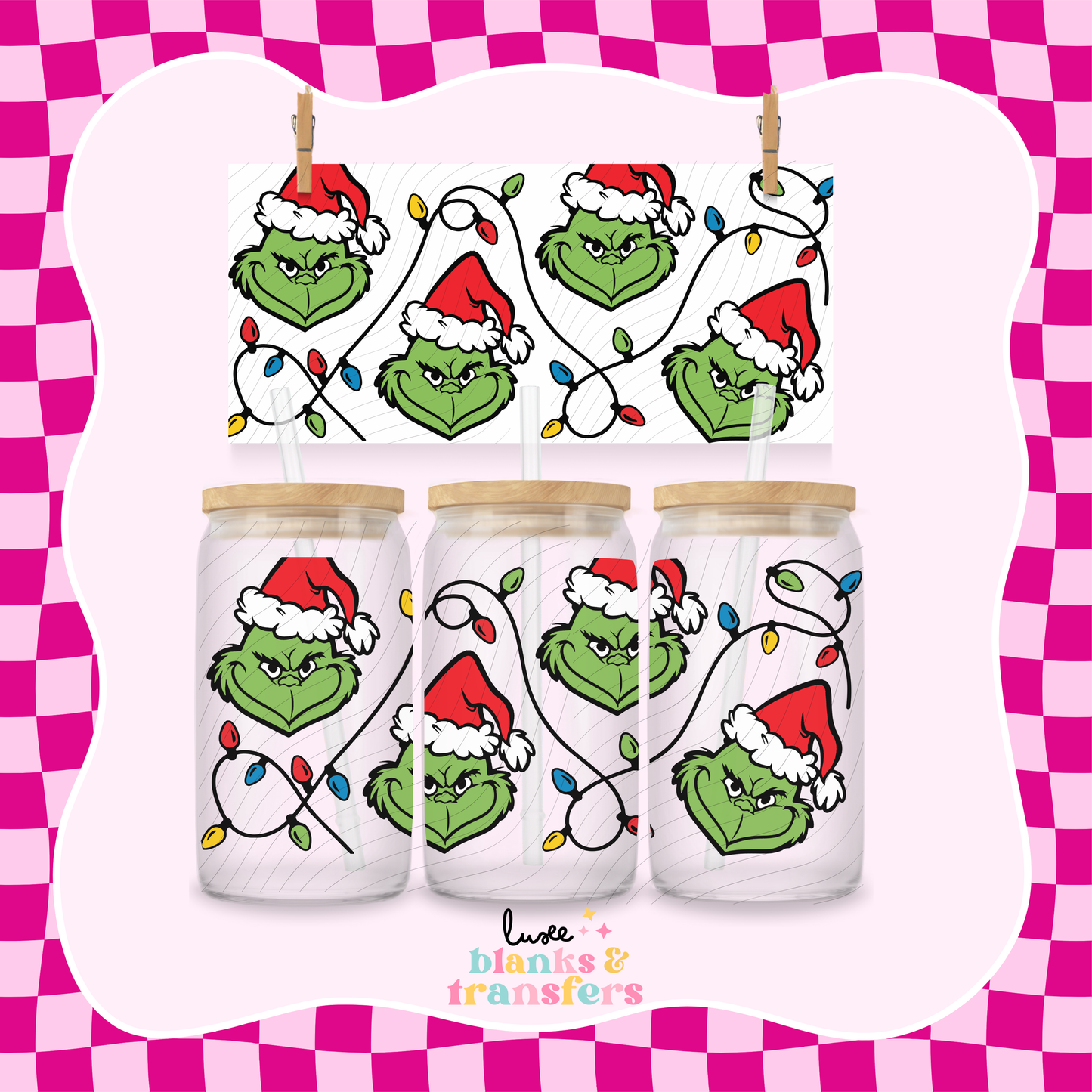 Green Character UV DTF Wrap (#869)