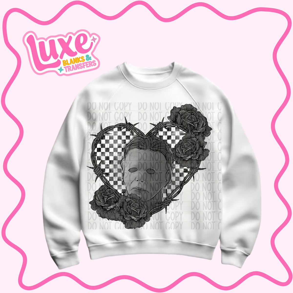 DTF Heat Transfer | B&W M.Myers Spooky | #1523