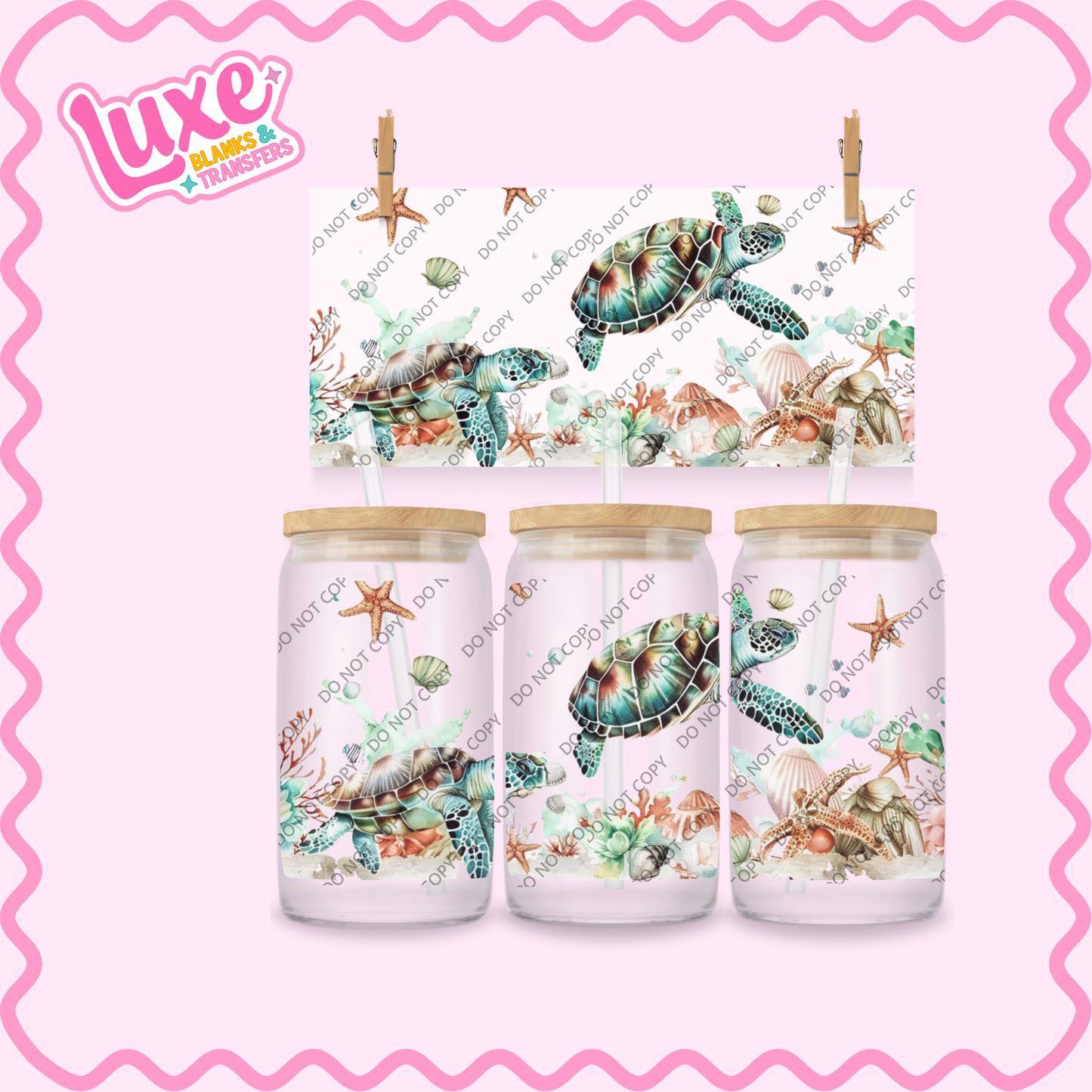 16oz UV DTF Wrap | Turtles | #2342