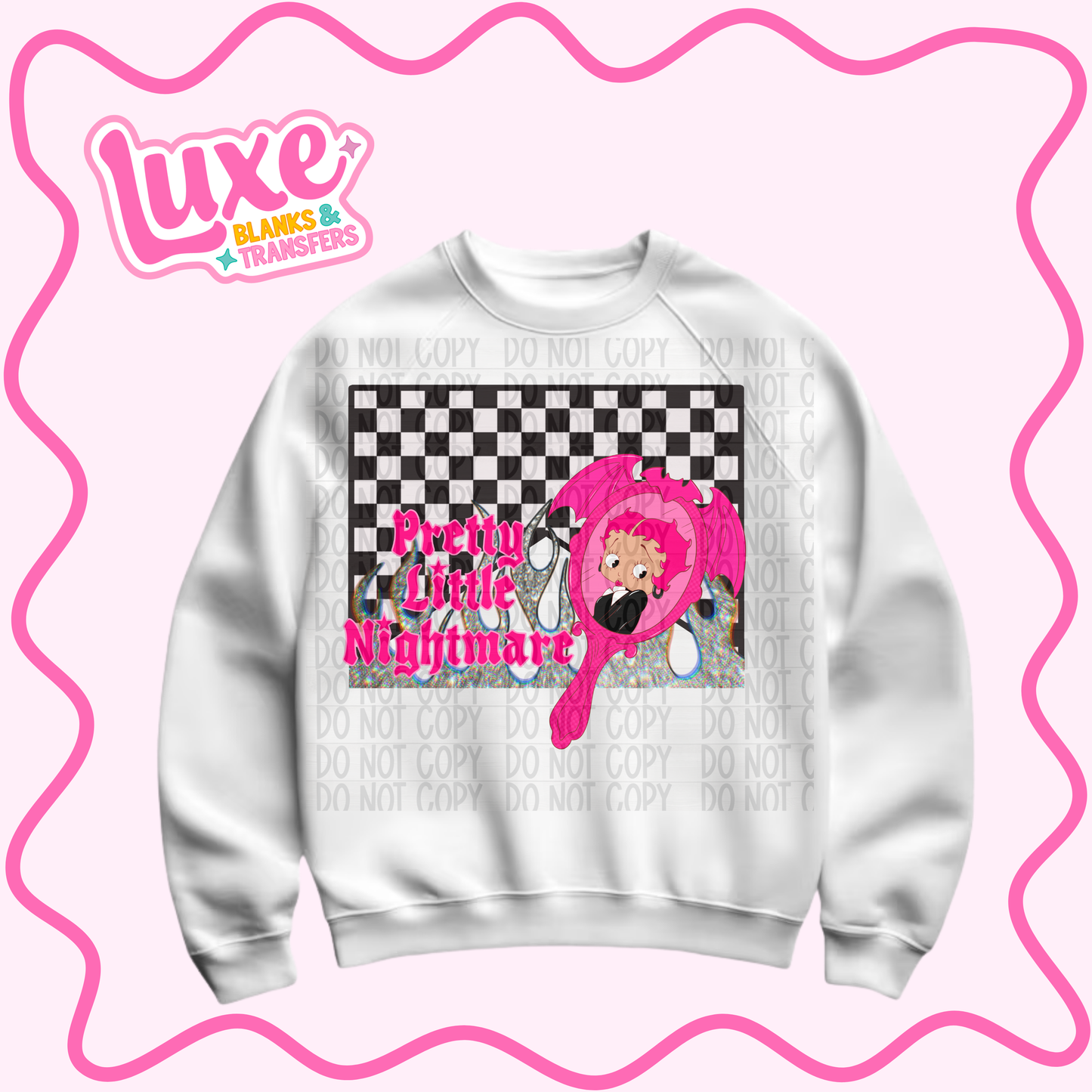 DTF Heat Transfer | Pretty Little Nightmare | #987