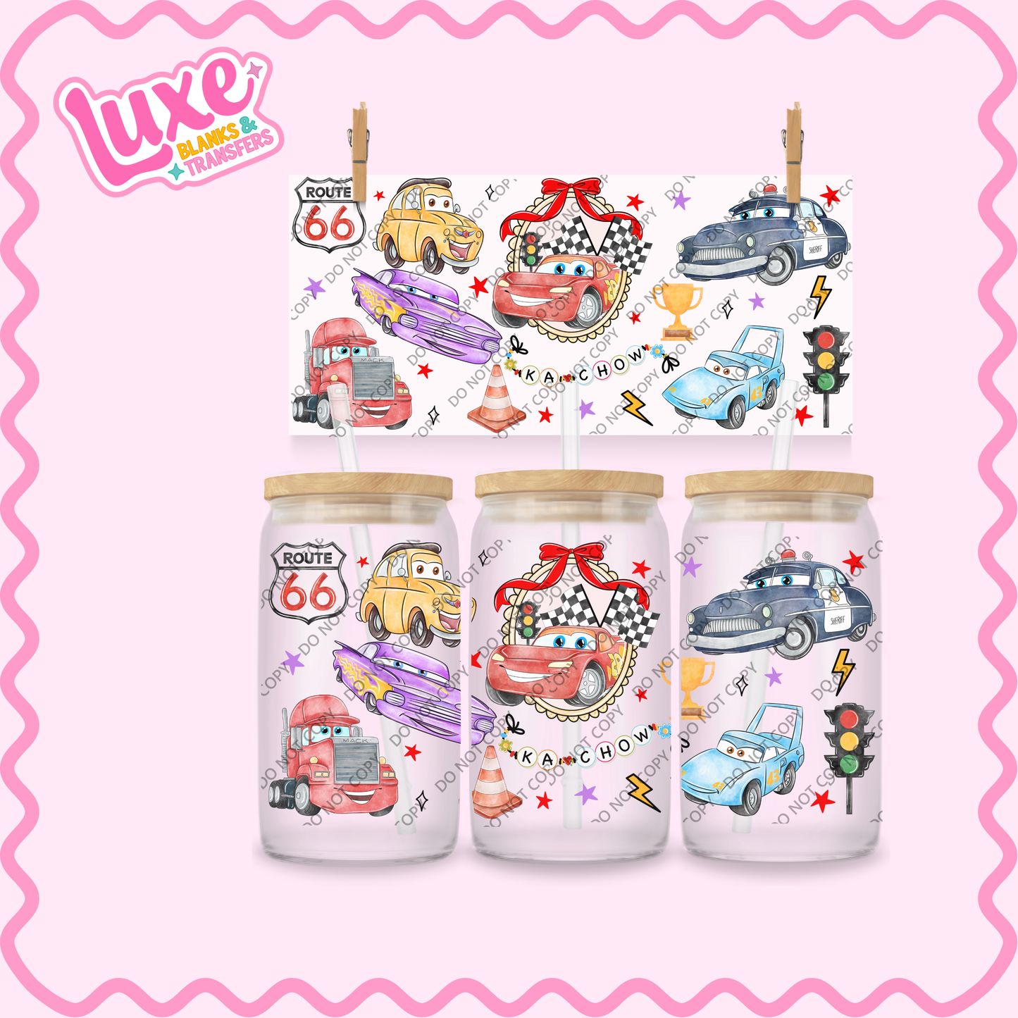 16oz UV DTF Wrap | Ka-Chow | #2347