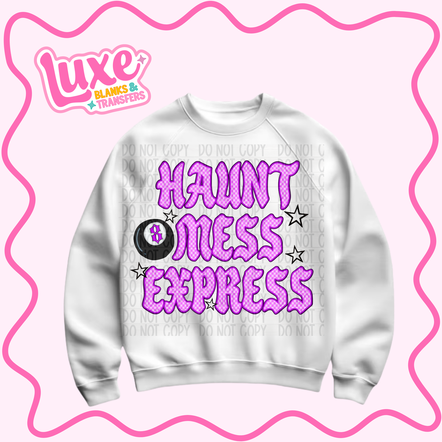 DTF Heat Transfer | Haunt Mess Purple | #991