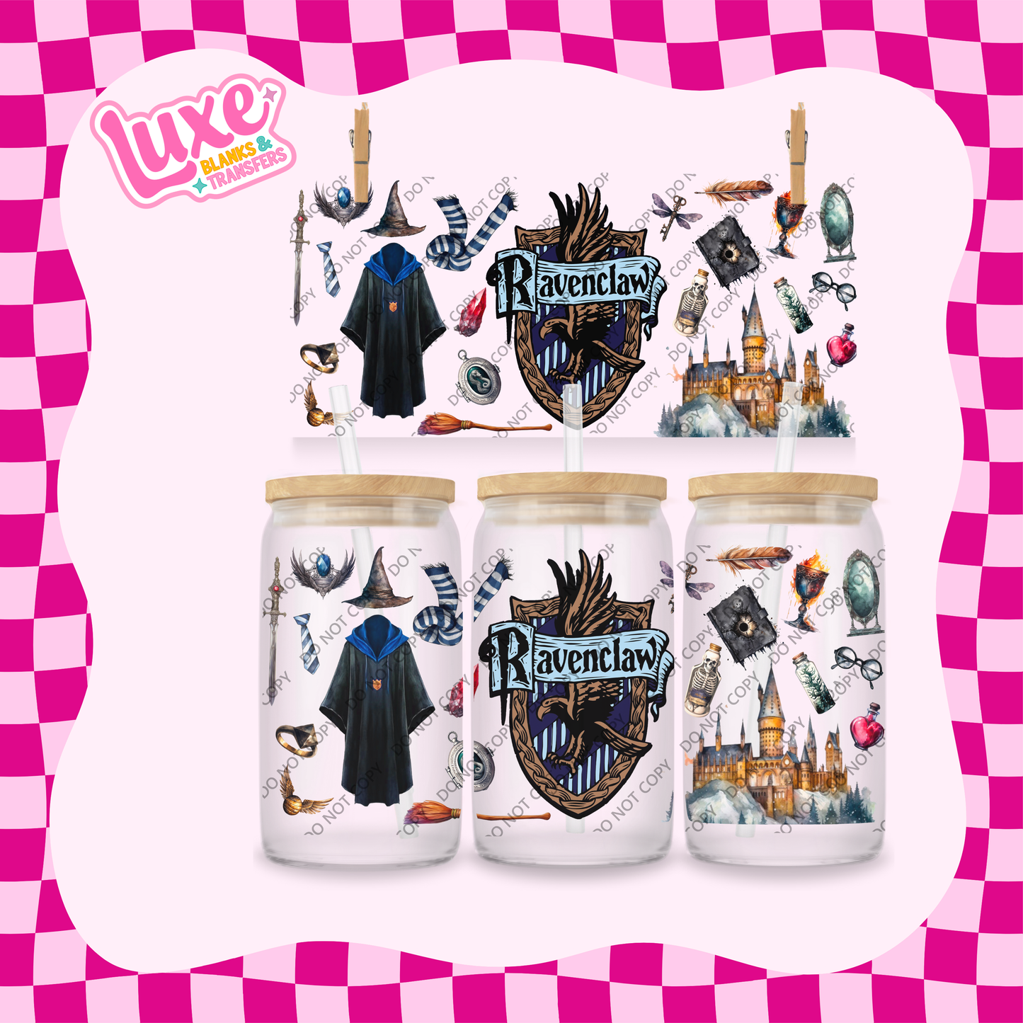 16oz UV DTF Wrap | H.P House Raven. | #1866