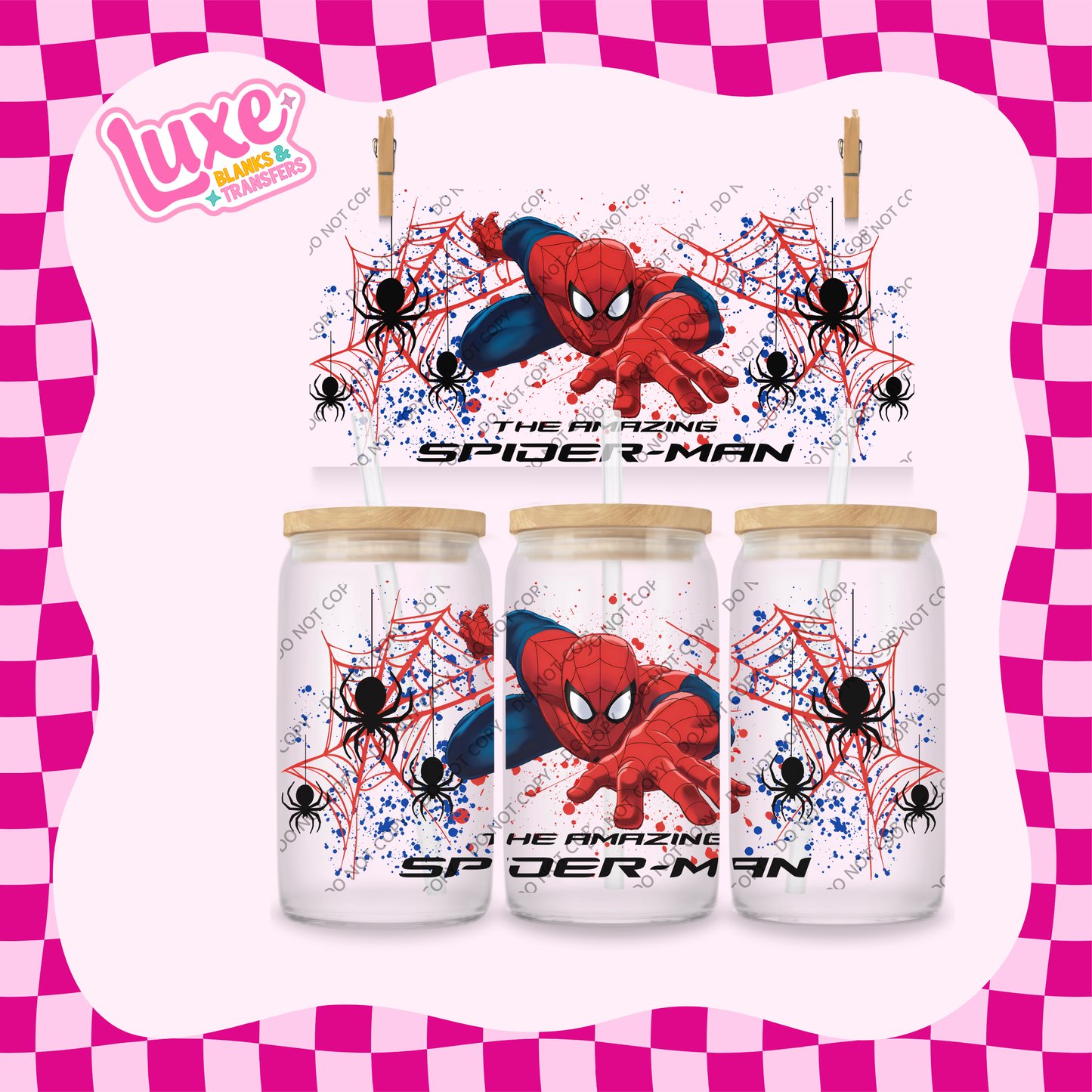 16oz UV DTF Wrap | Spidey | #1869