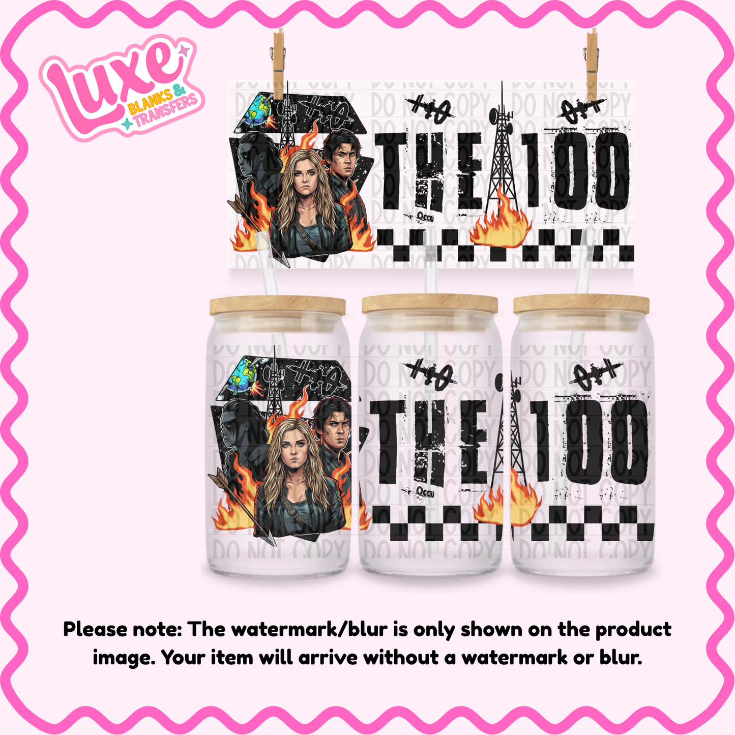 16oz UV DTF Wrap | 100 TV Show | #4124