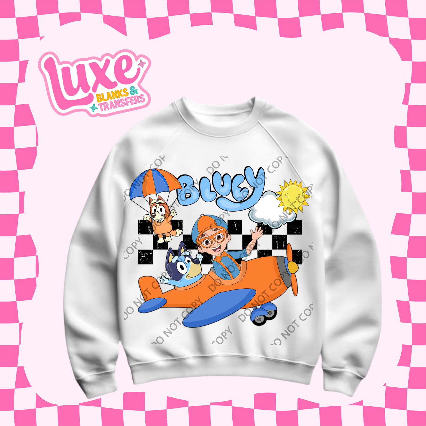 DTF Heat Transfer | Blue X Blipp. | #520