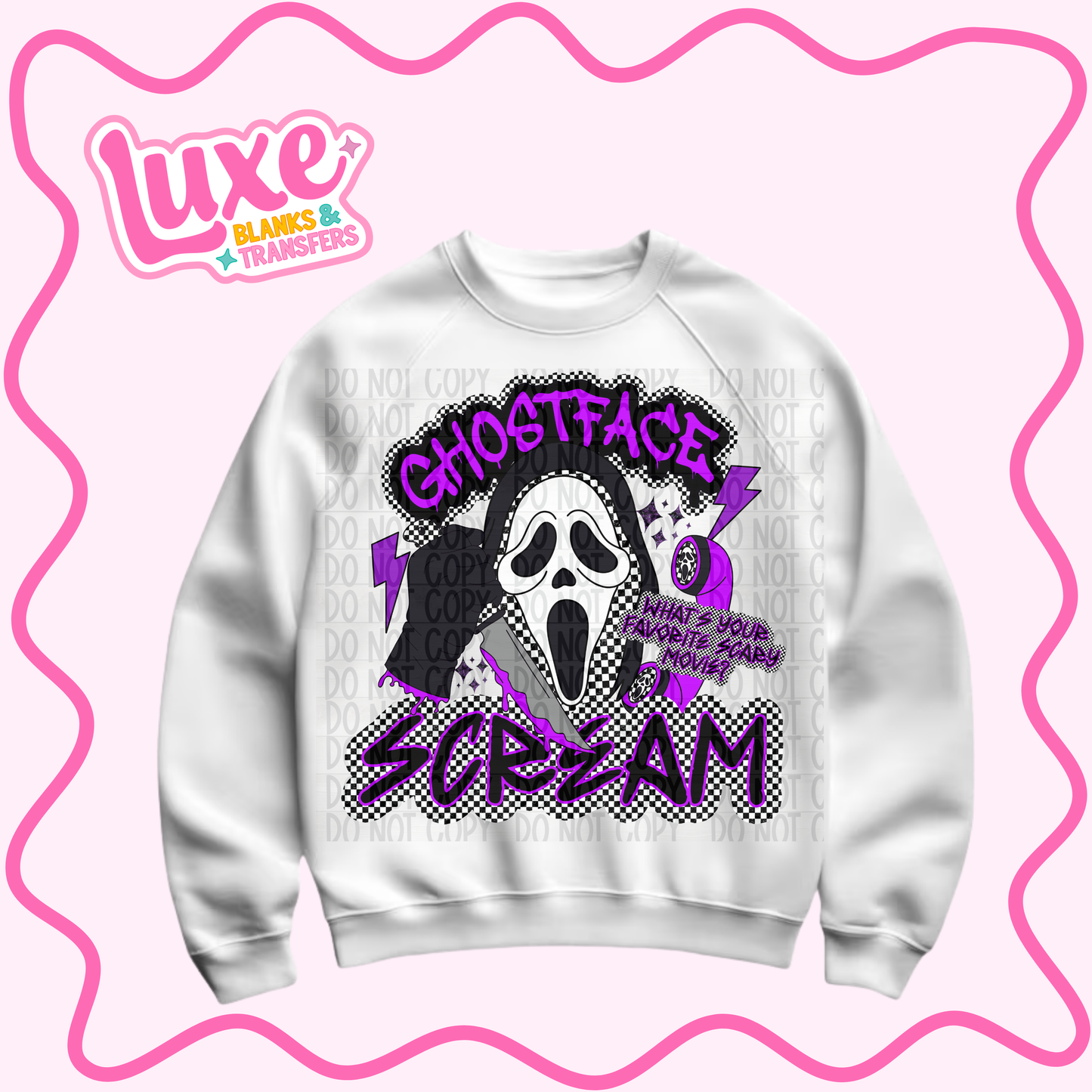 DTF Heat Transfer | Purple Scream | #995