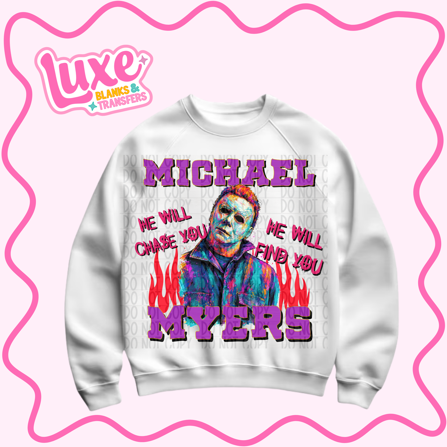 DTF Heat Transfer | Michael M Horror | #996
