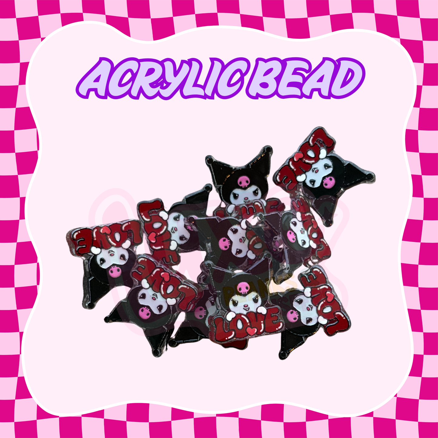 Flatback Acrylic Bead | Romi Love